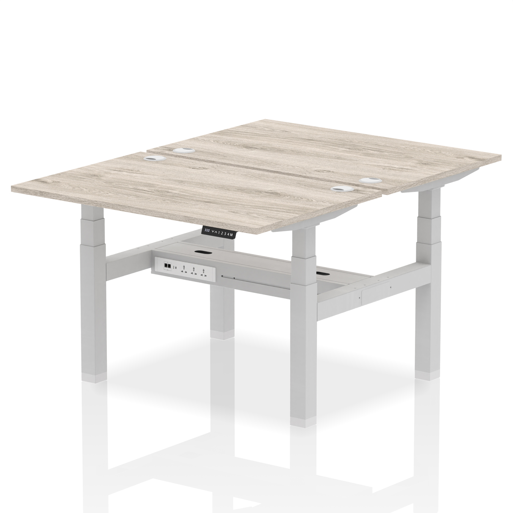 Grey Oak / Silver Frame