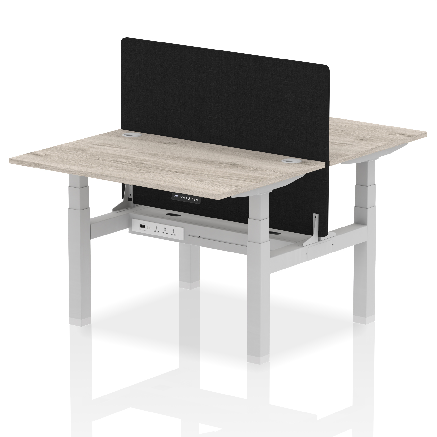 Grey Oak / Silver Frame