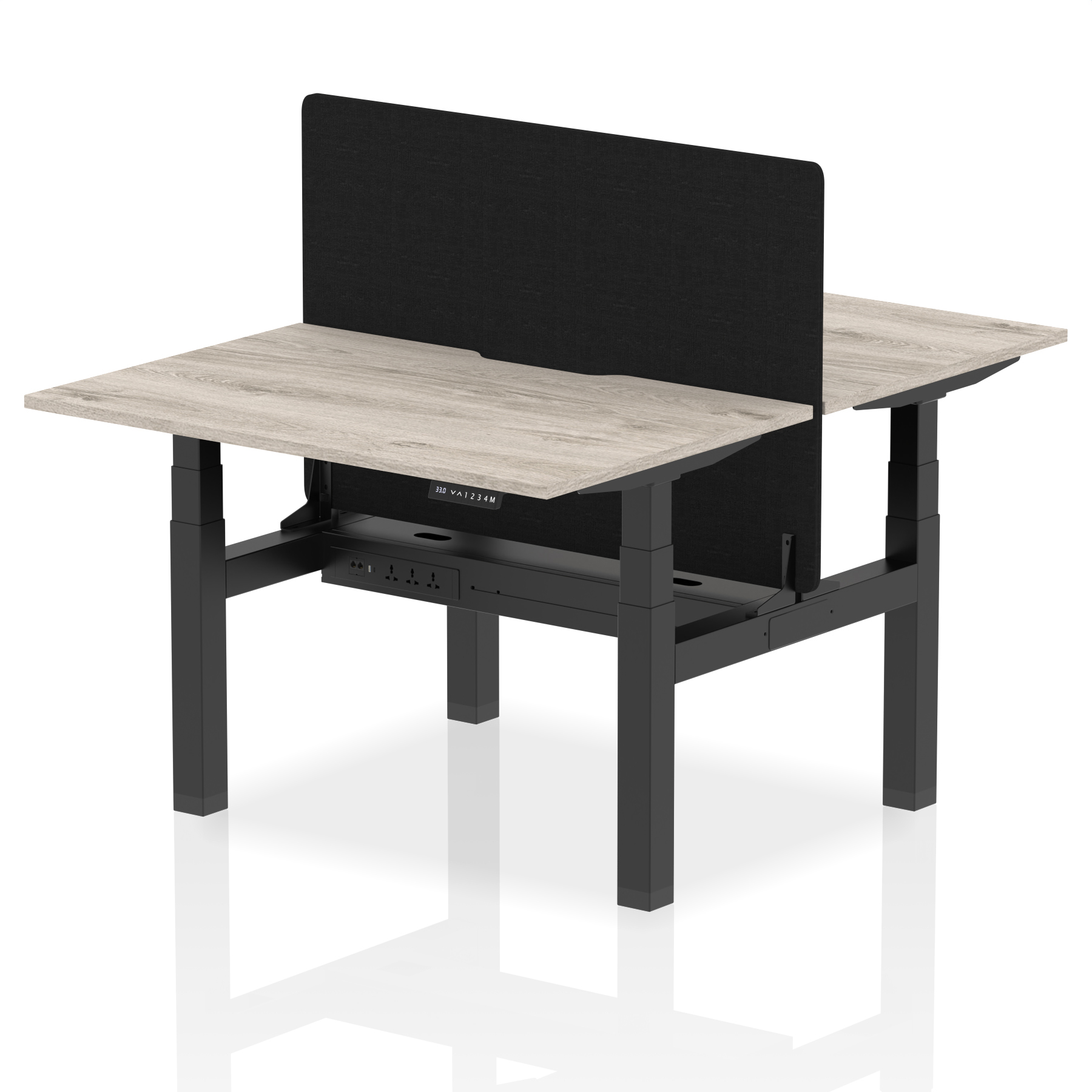 Grey Oak / Black Frame