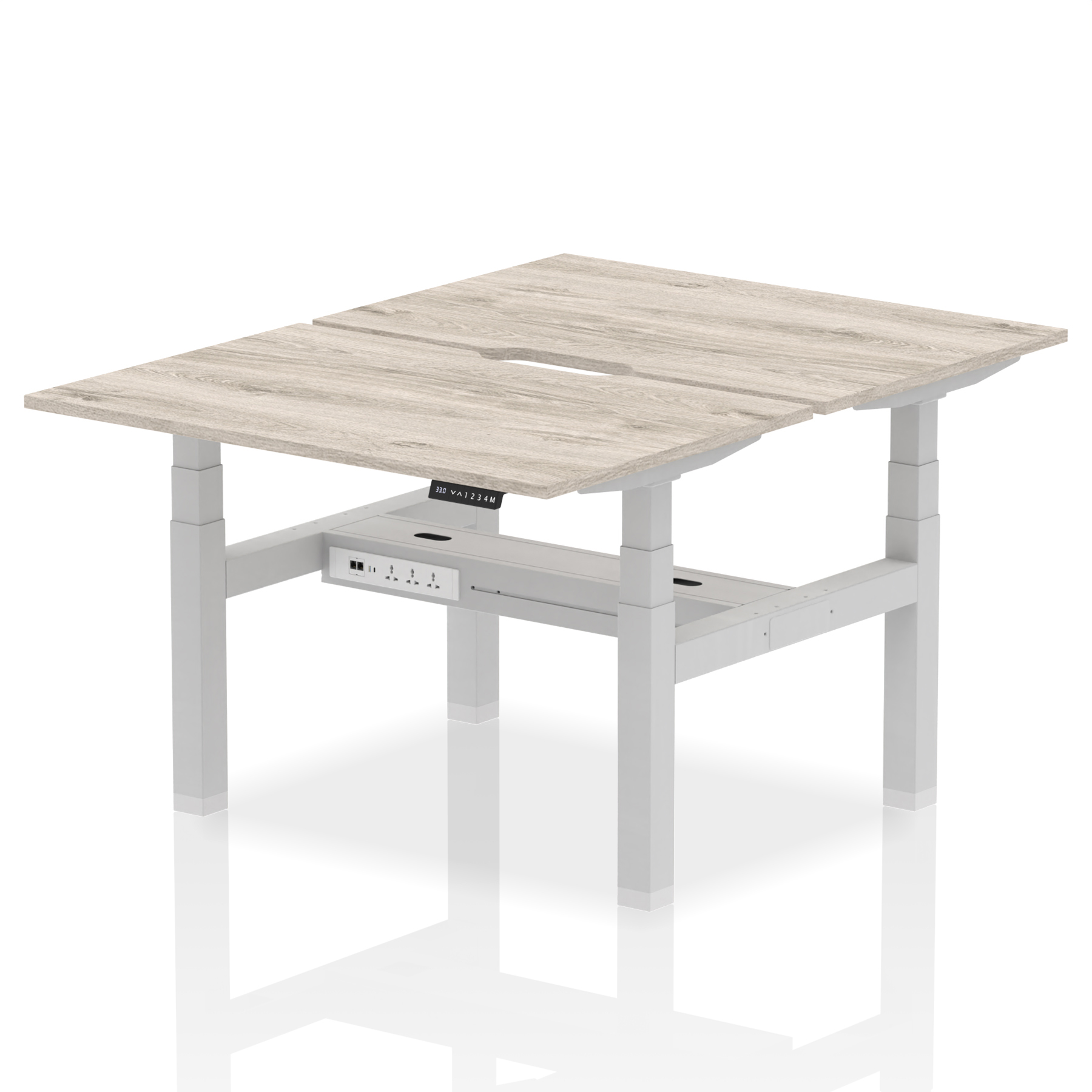 Grey Oak / Silver Frame