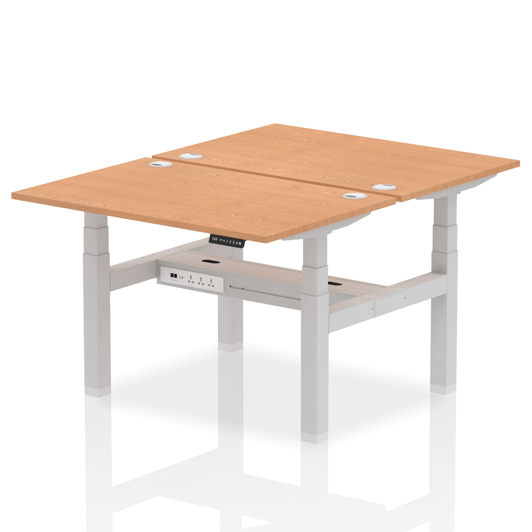 Oak / Silver Frame