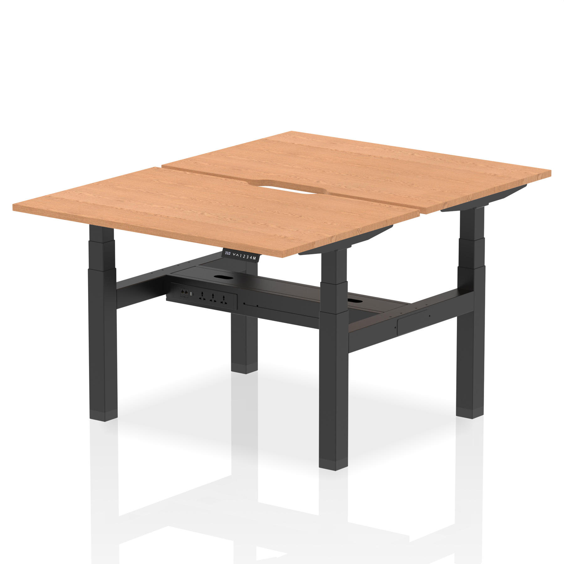 Oak / Black Frame