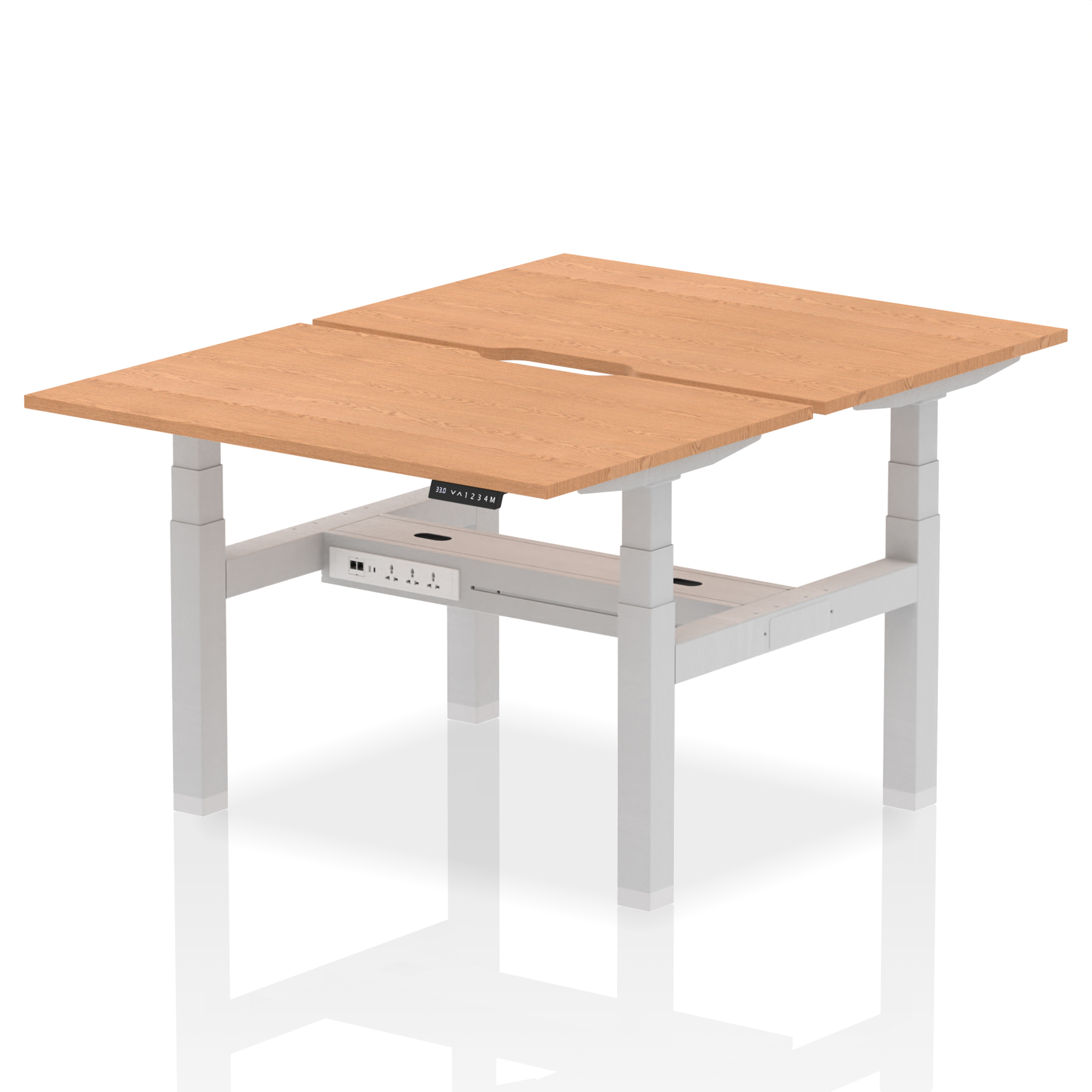 Oak / Silver Frame