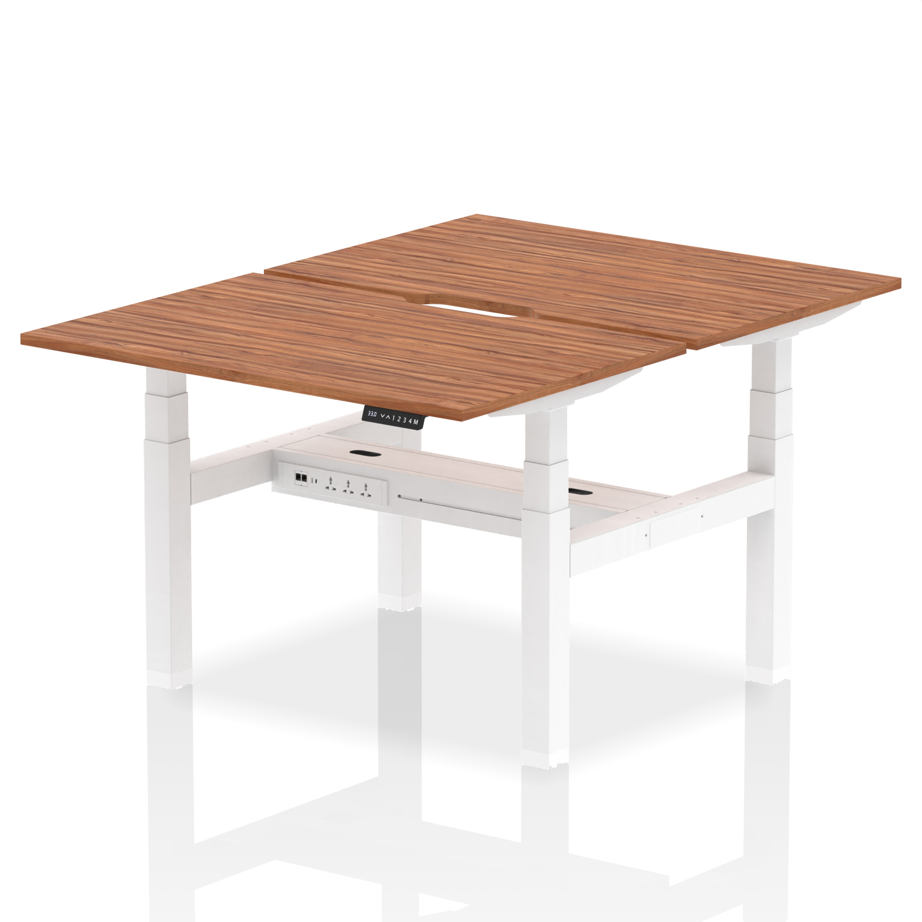 Walnut / White Frame