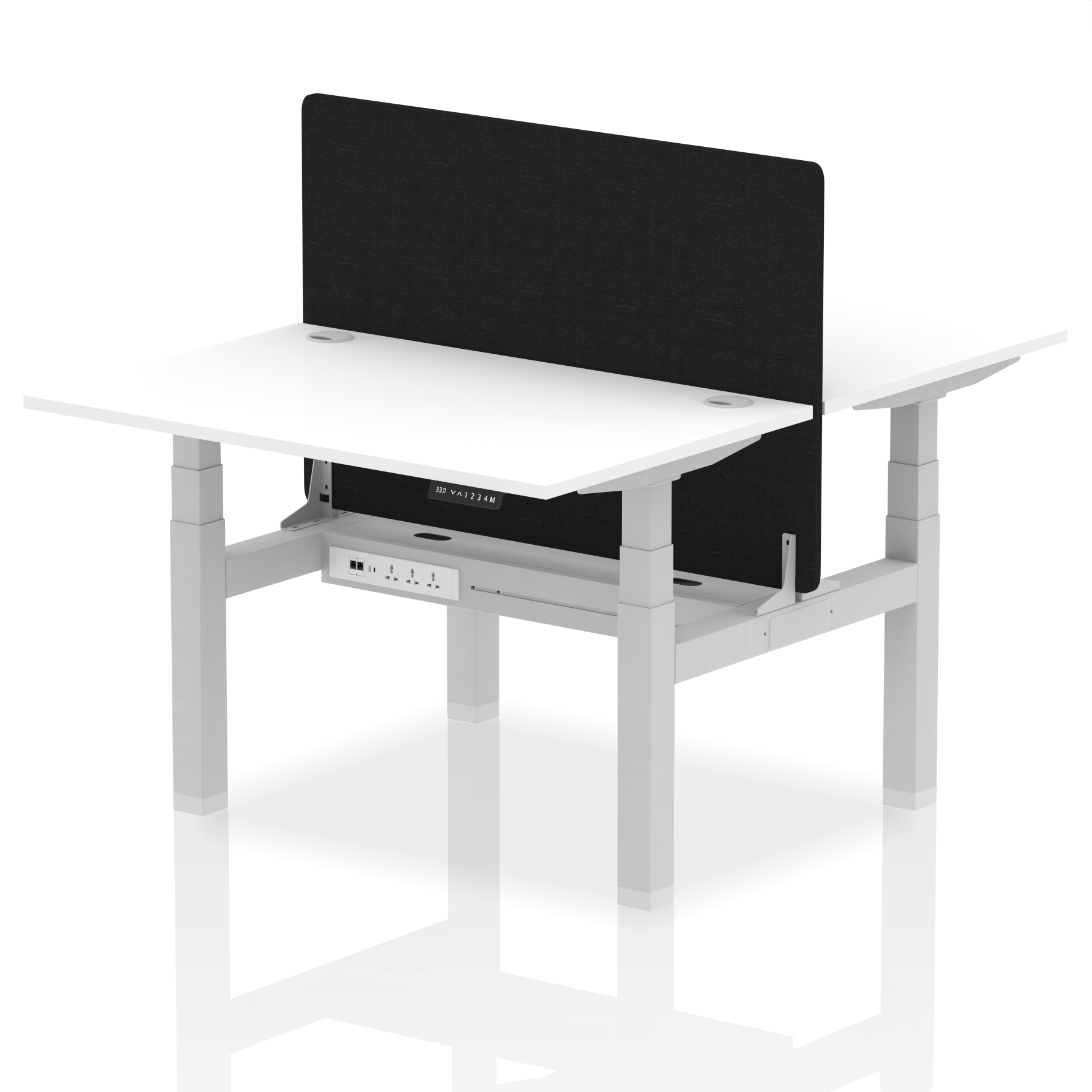 White / Silver Frame