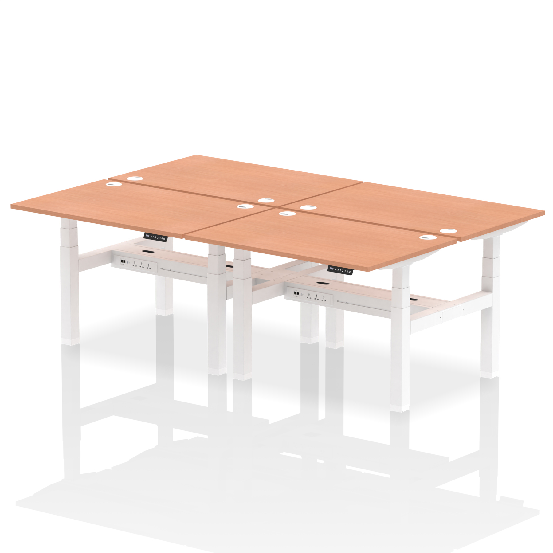 Beech / White Frame