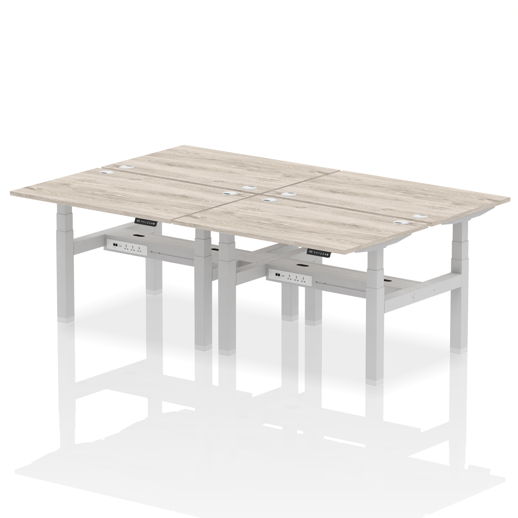 Grey Oak / Silver Frame