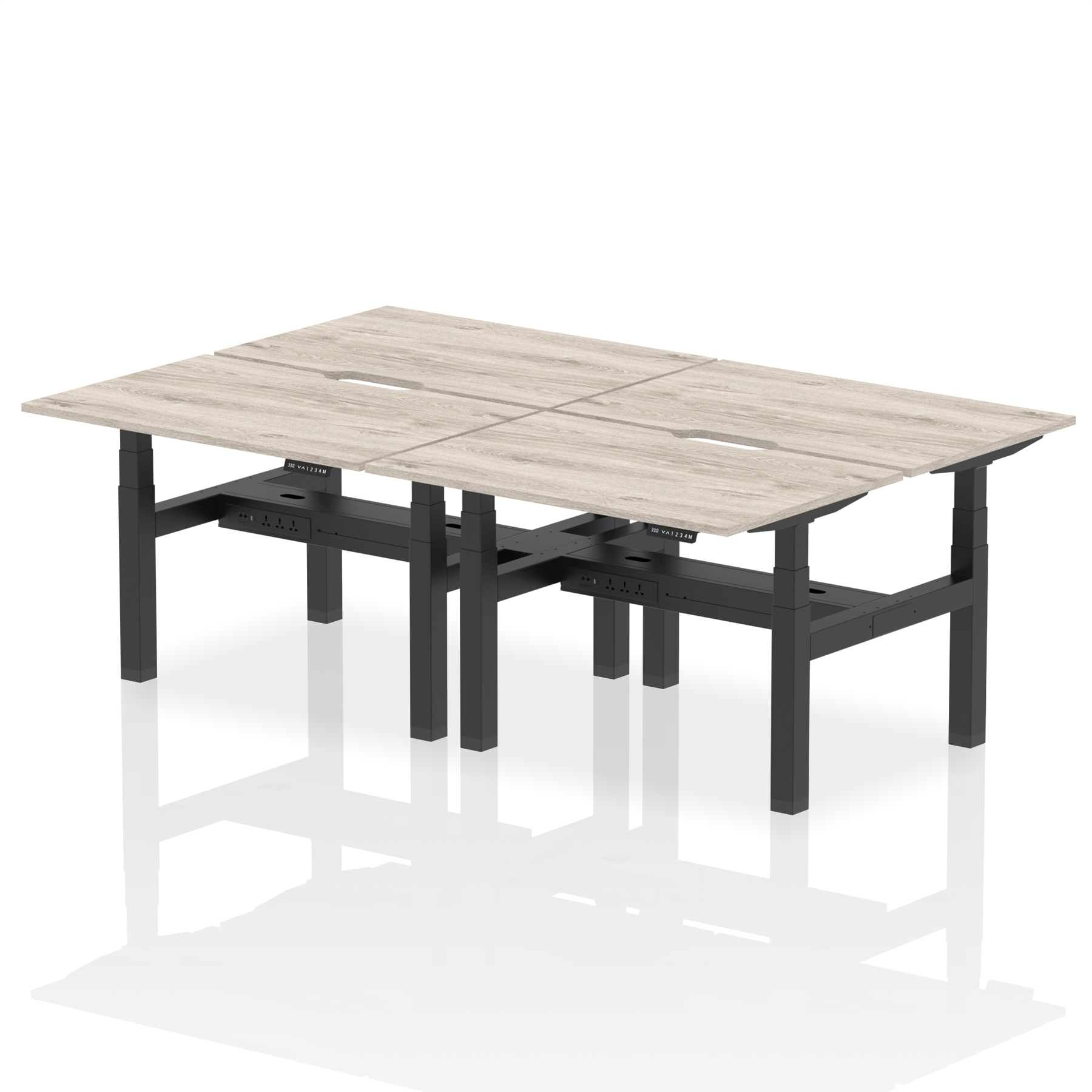 Grey Oak / Black Frame