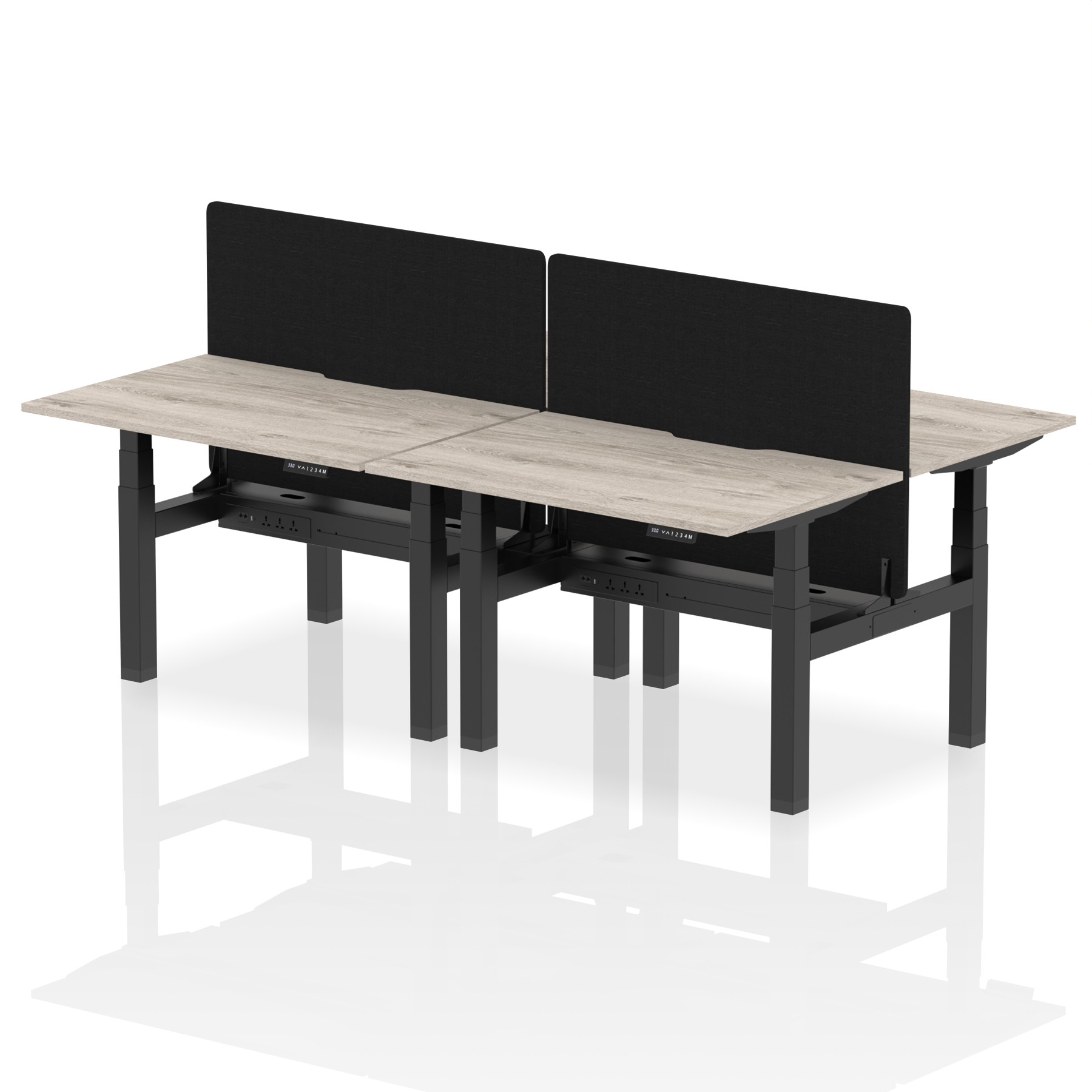 Grey Oak / Black Frame