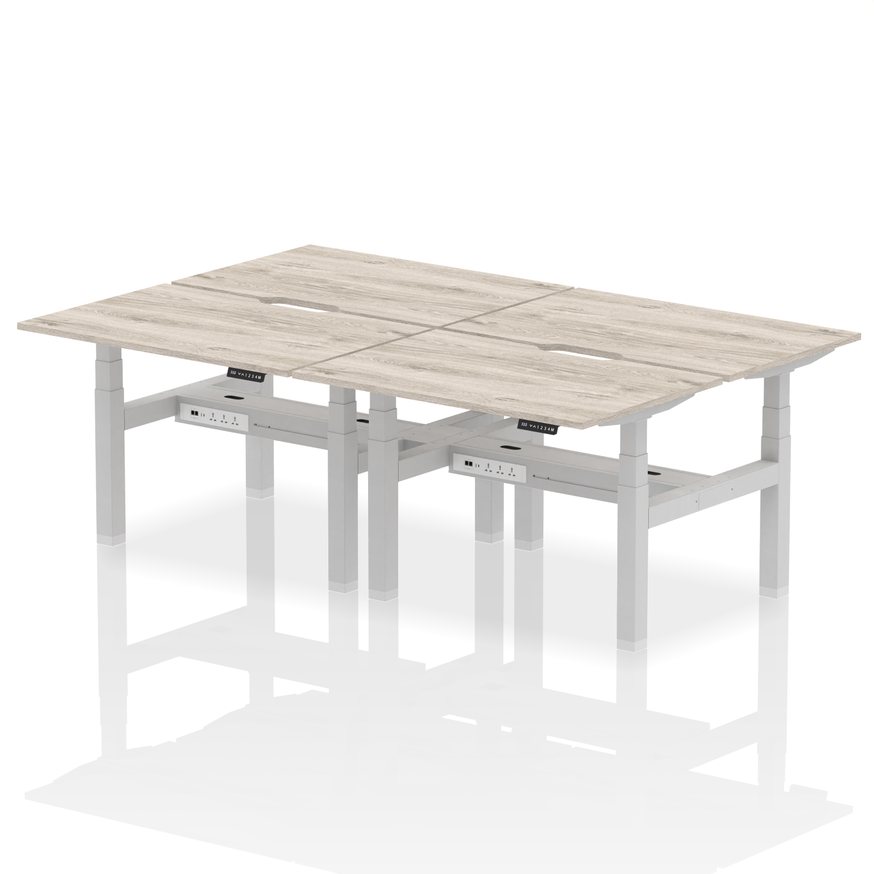 Grey Oak / Silver Frame
