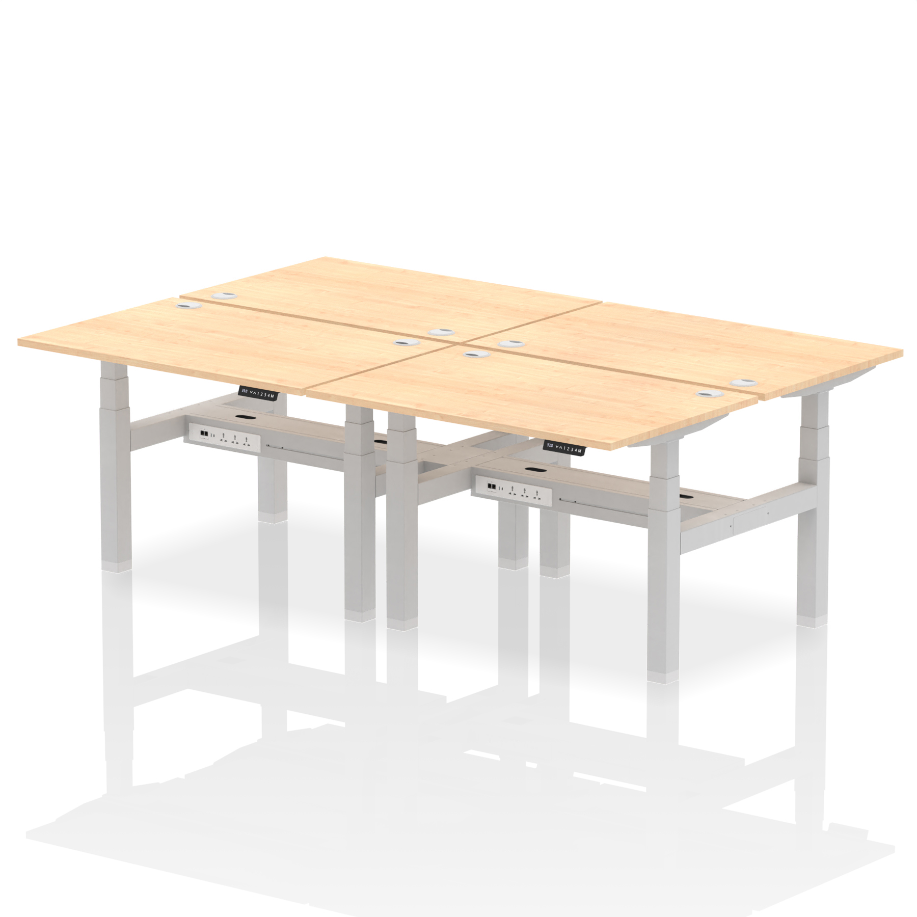 Maple / Silver Frame