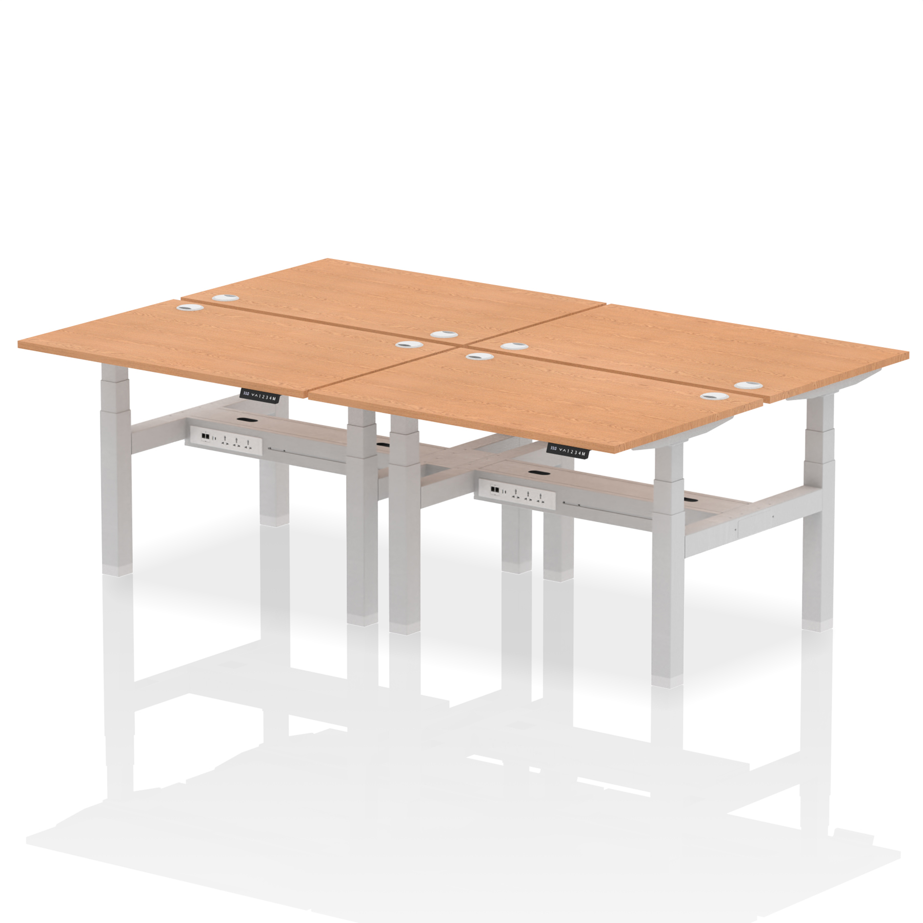Oak / Silver Frame