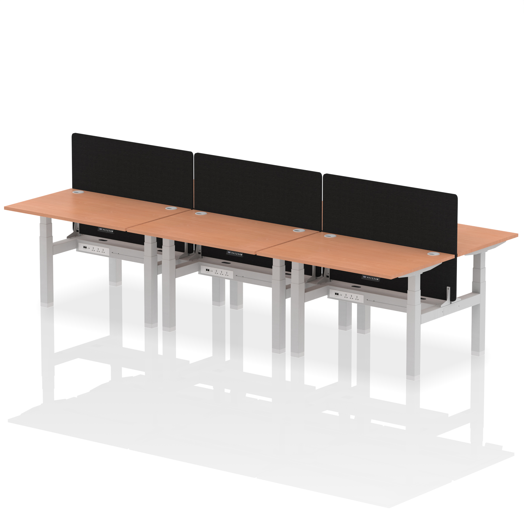 Beech / Silver Frame