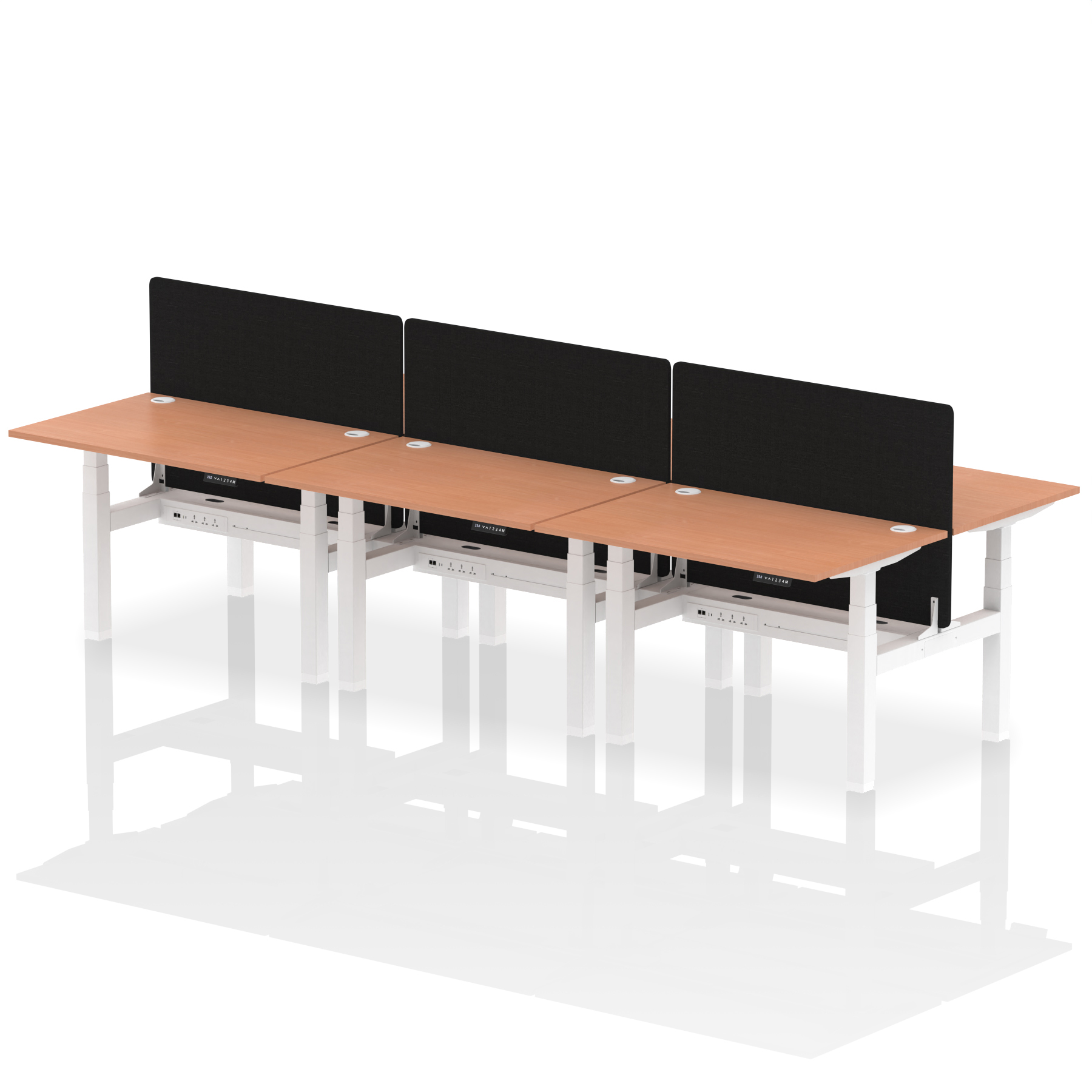 Beech / White Frame