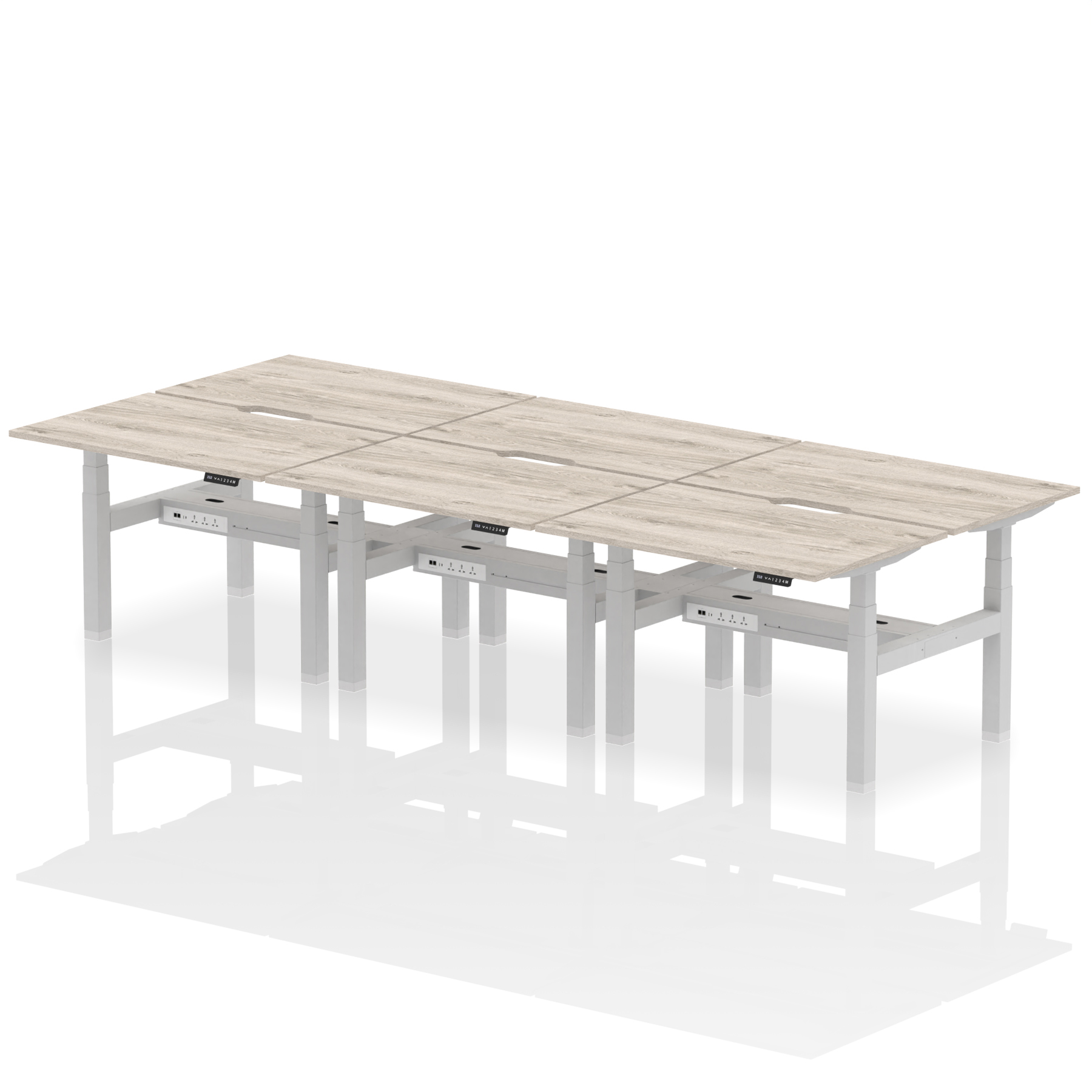 Grey Oak / Silver Frame