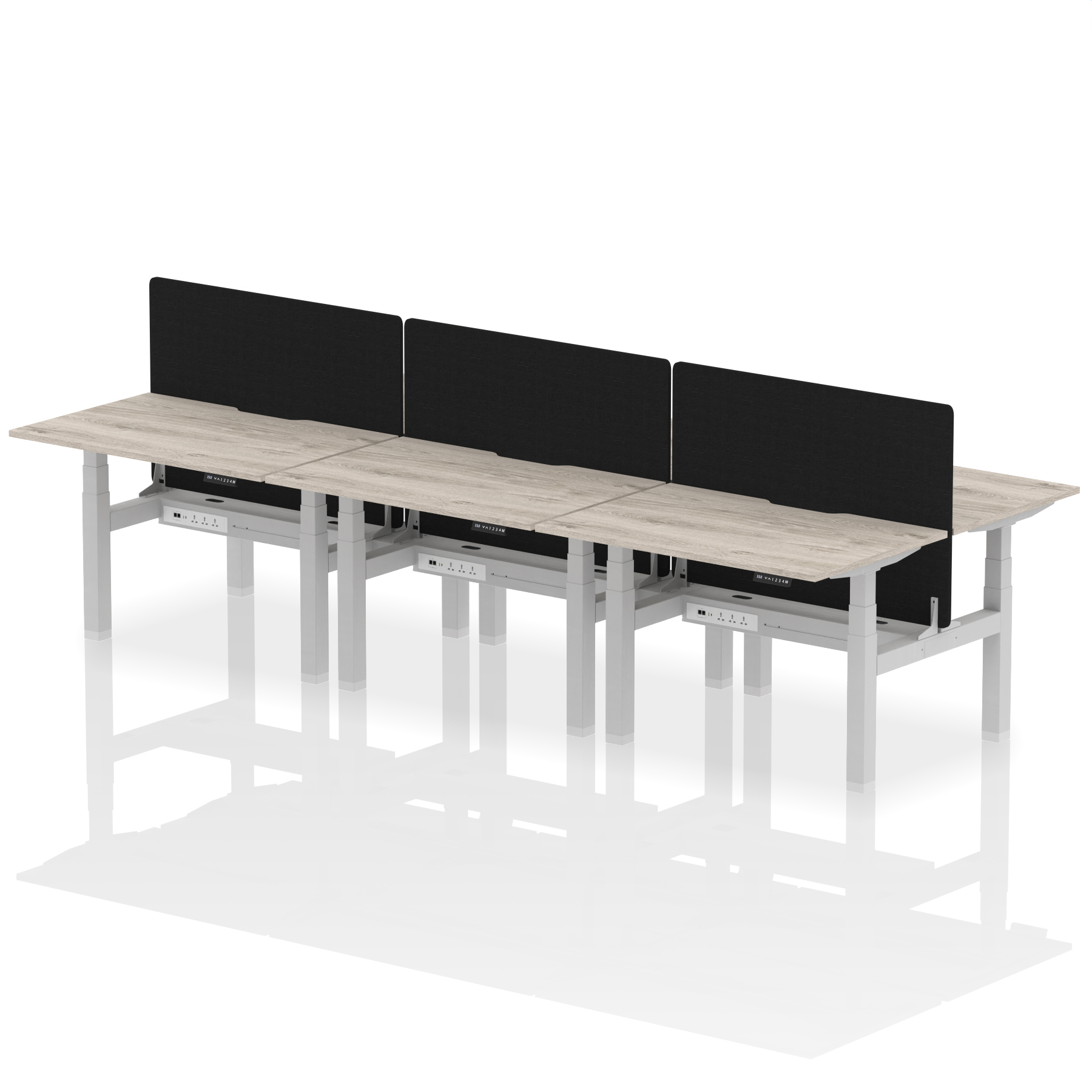 Grey Oak / Silver Frame