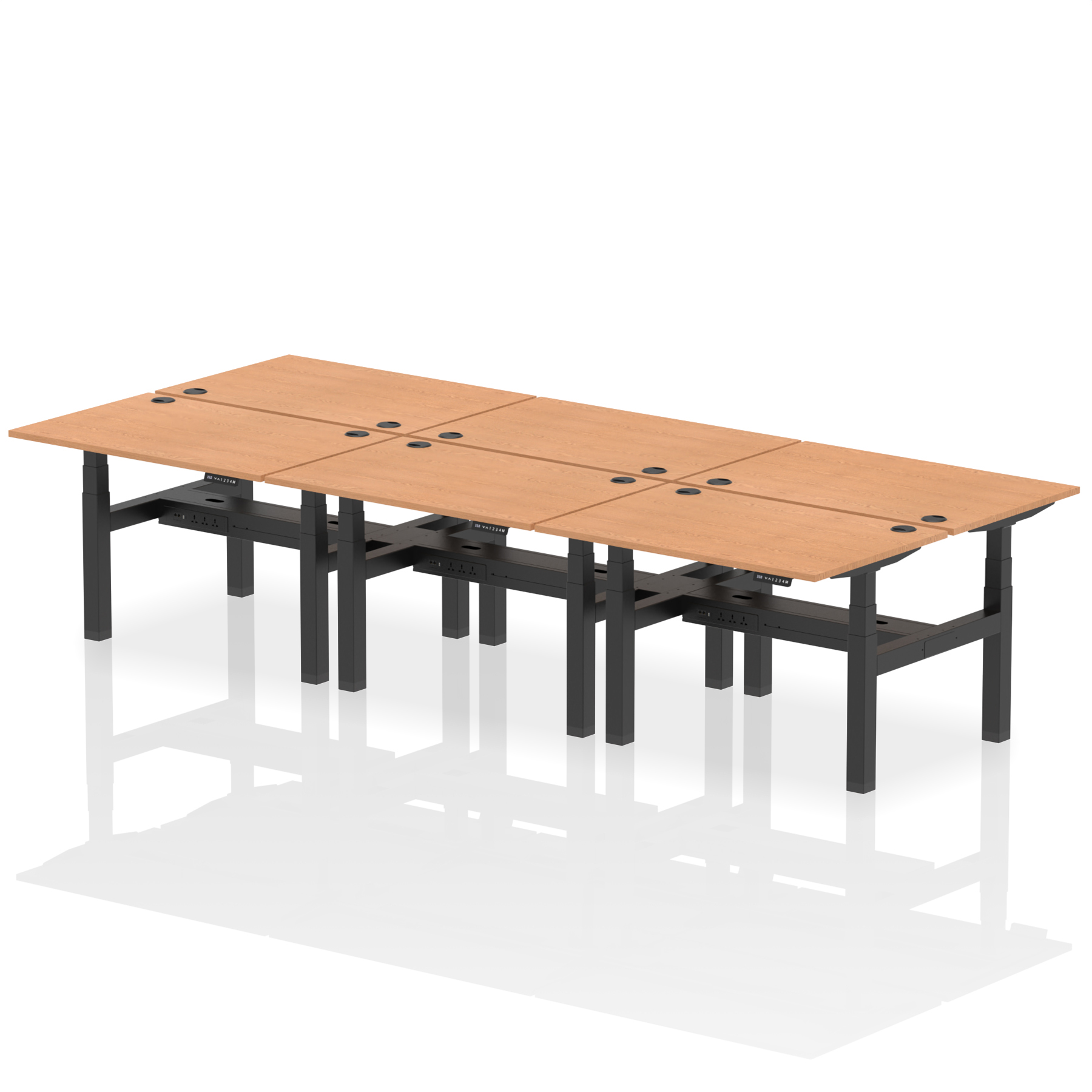 Oak / Black Frame
