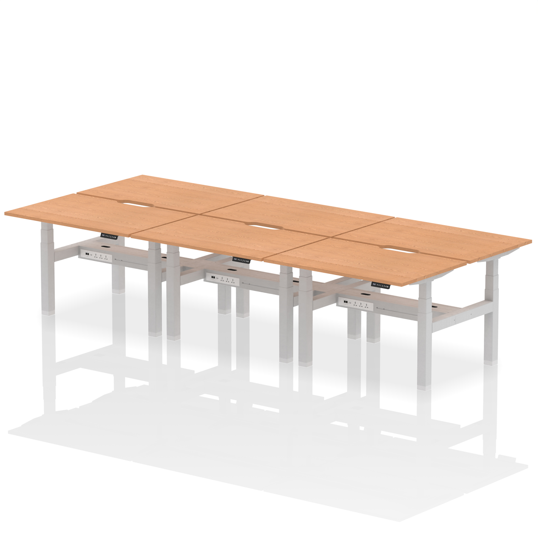 Oak / Silver Frame