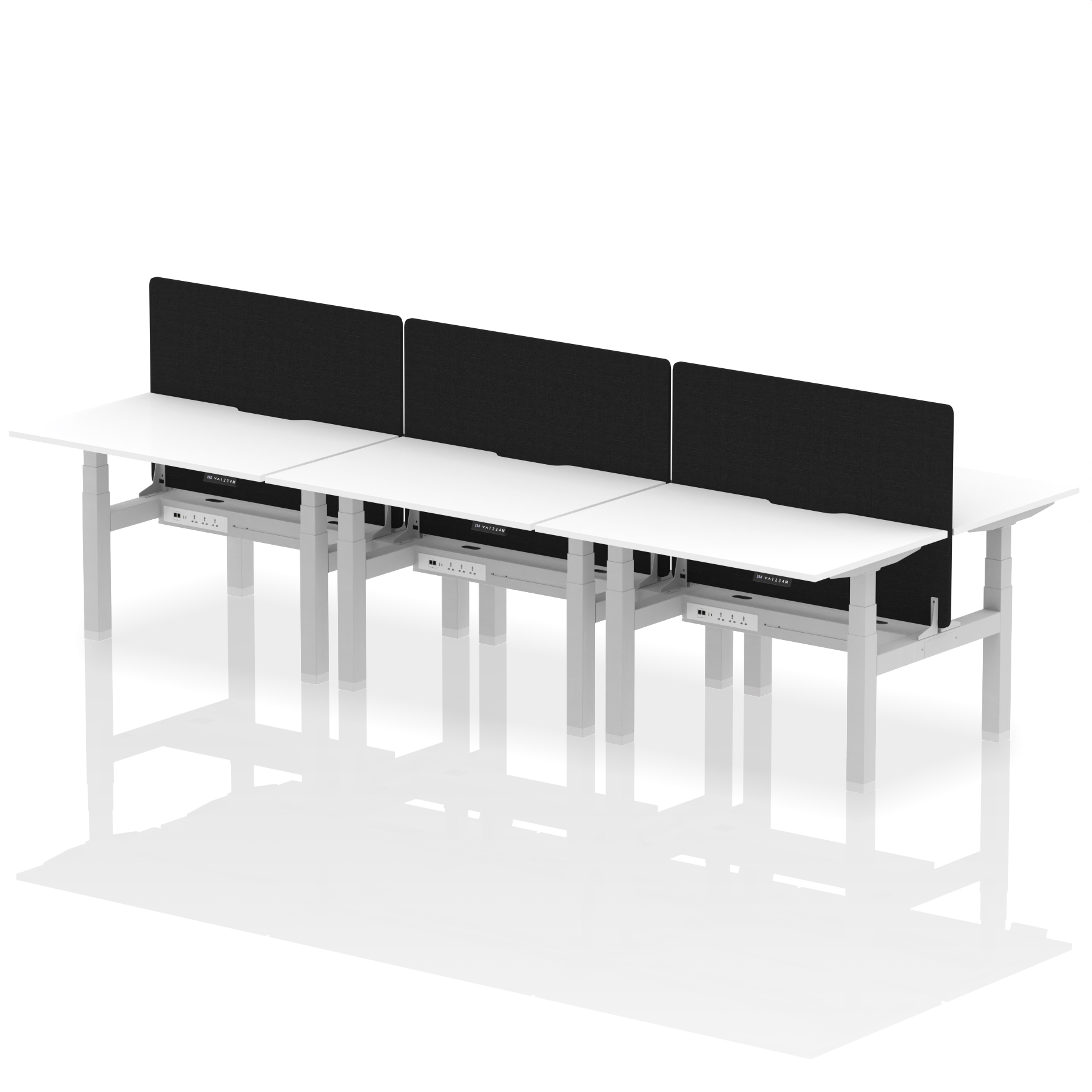 White / Silver Frame