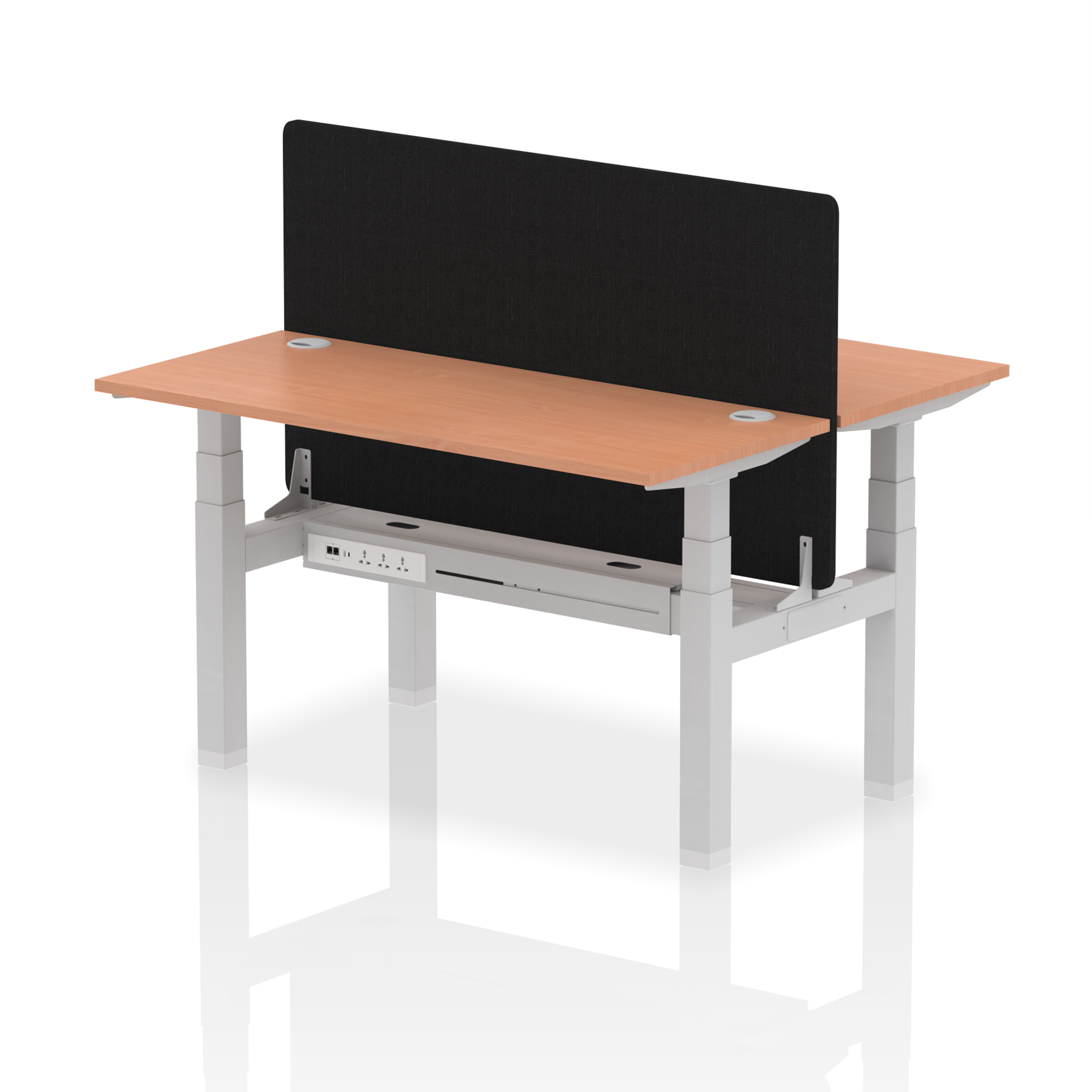Beech / Silver Frame