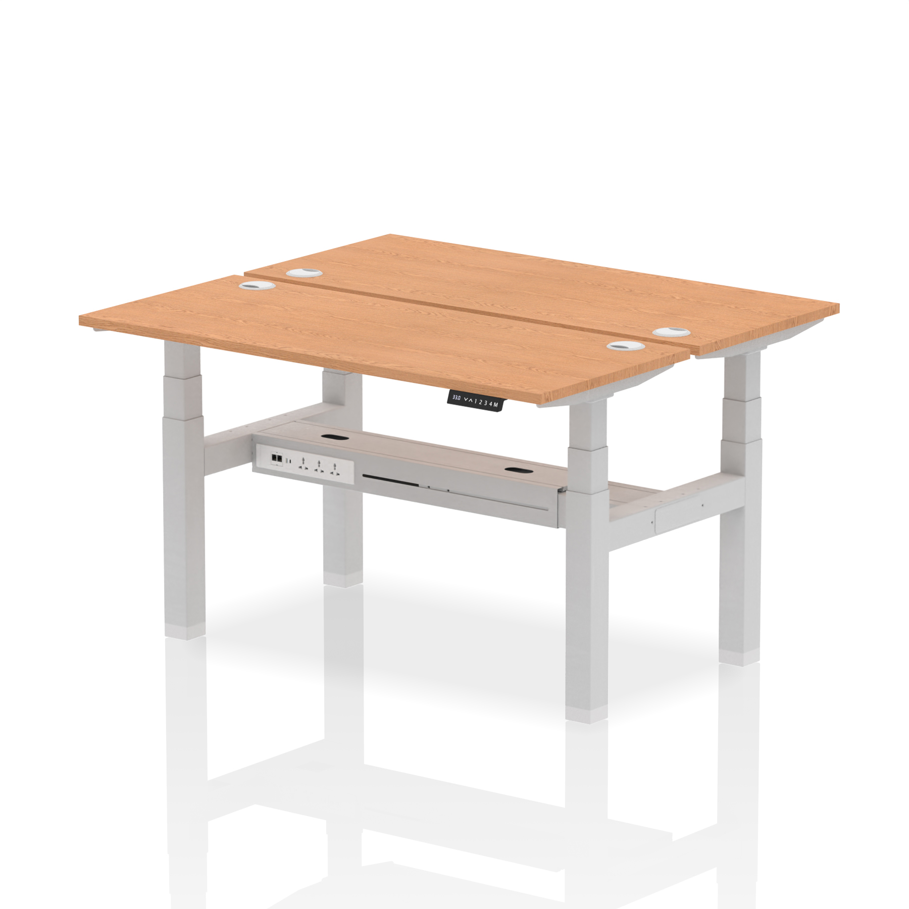 Oak / Silver Frame