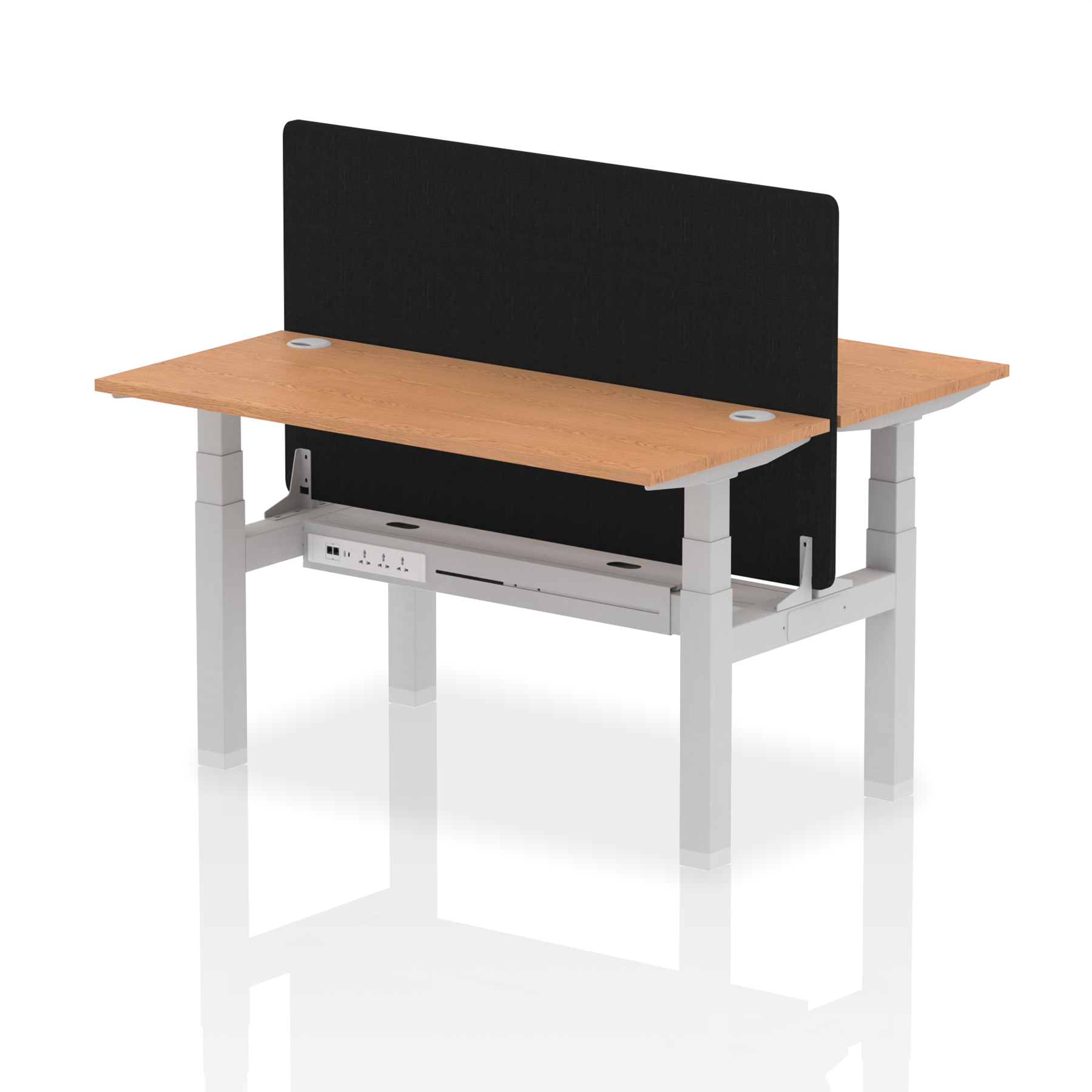 Oak / Silver Frame