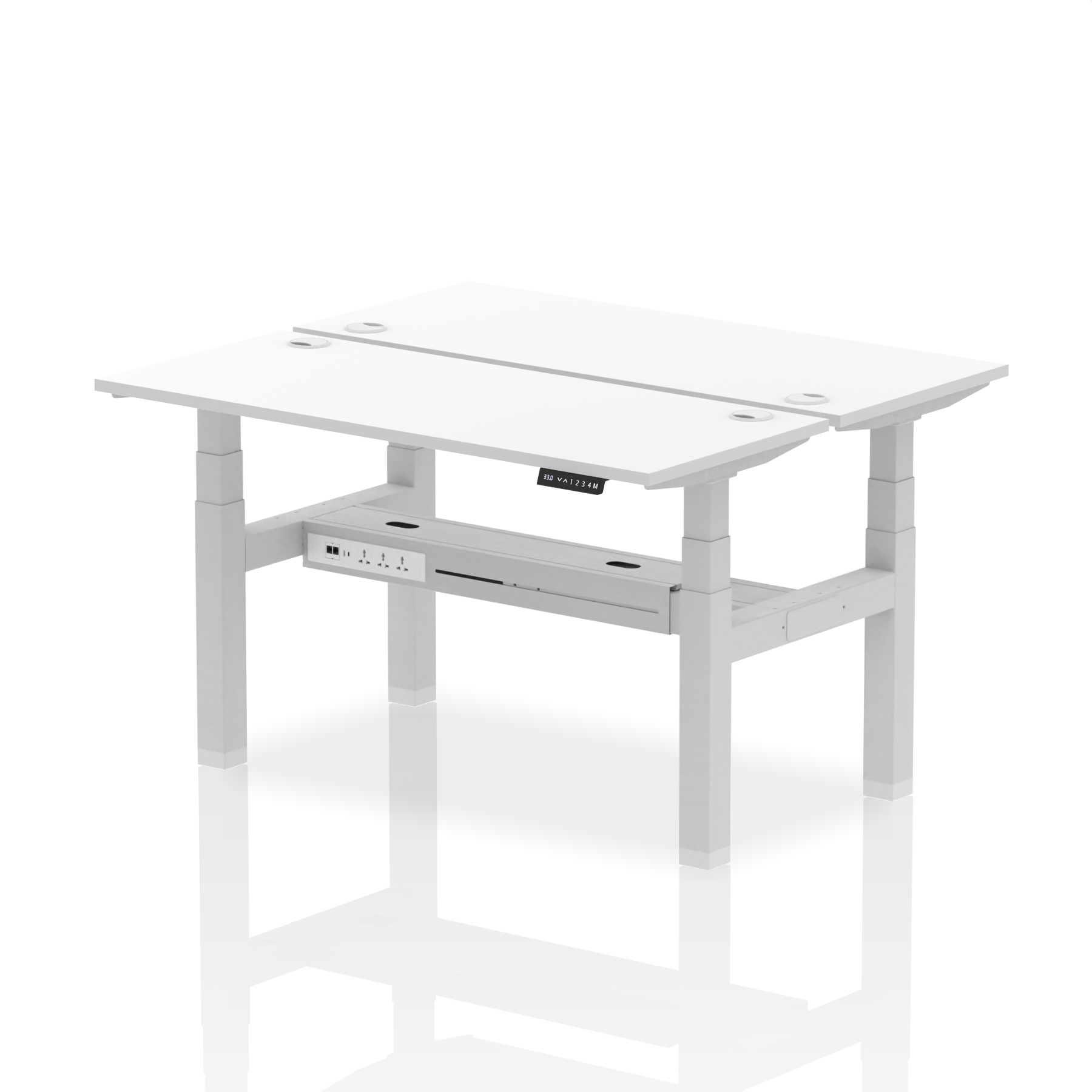 White / Silver Frame