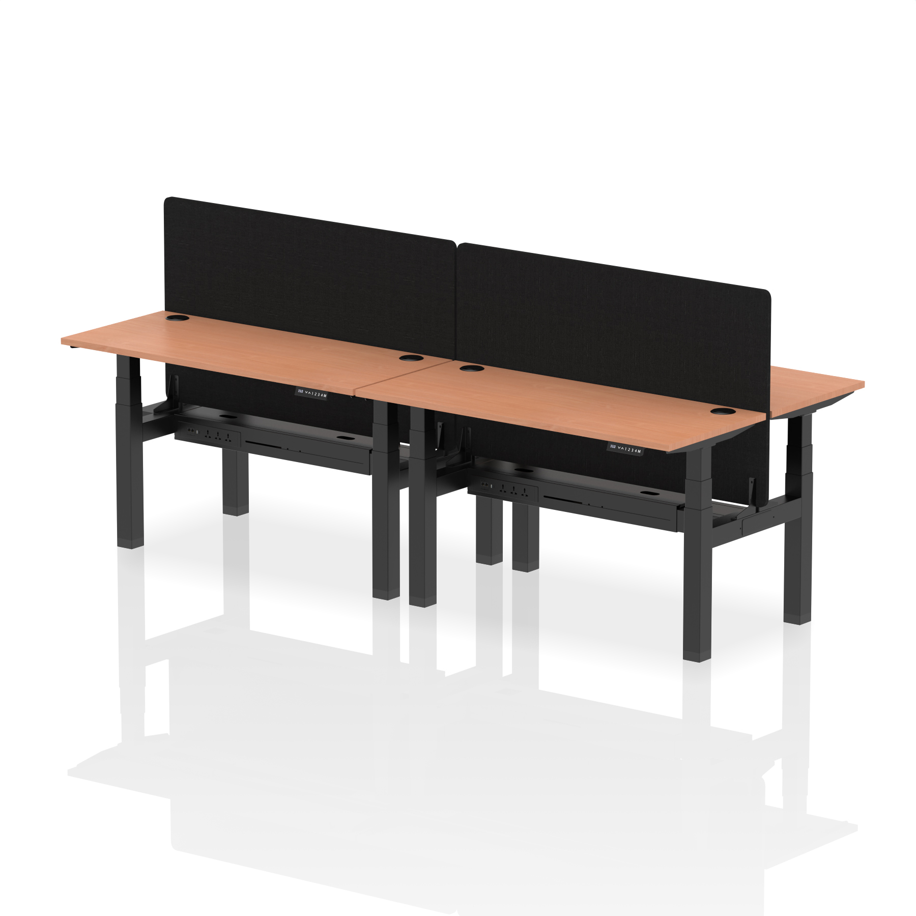 Beech / Black Frame