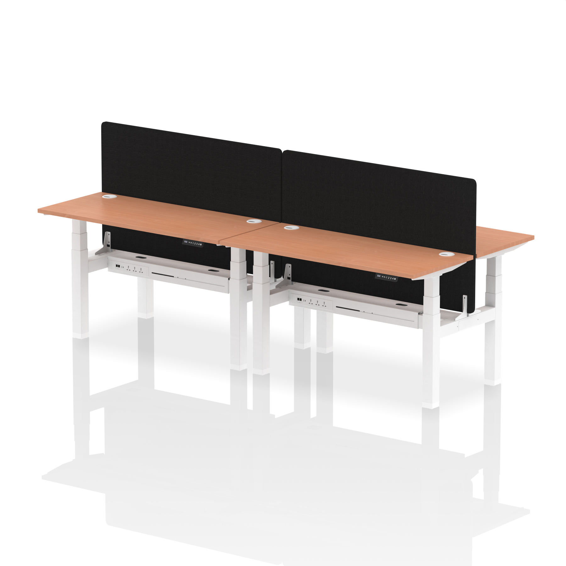 Beech / White Frame