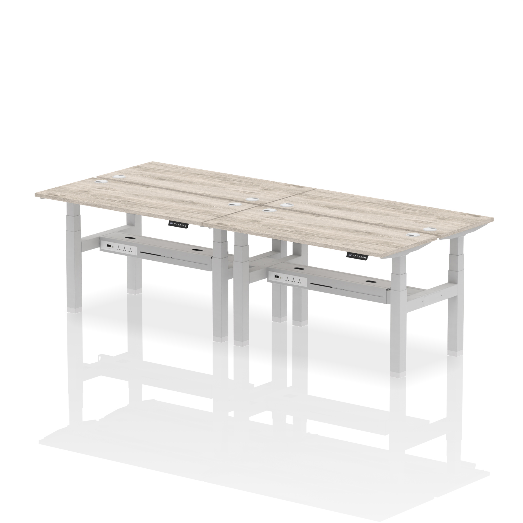 Grey Oak / Silver Frame