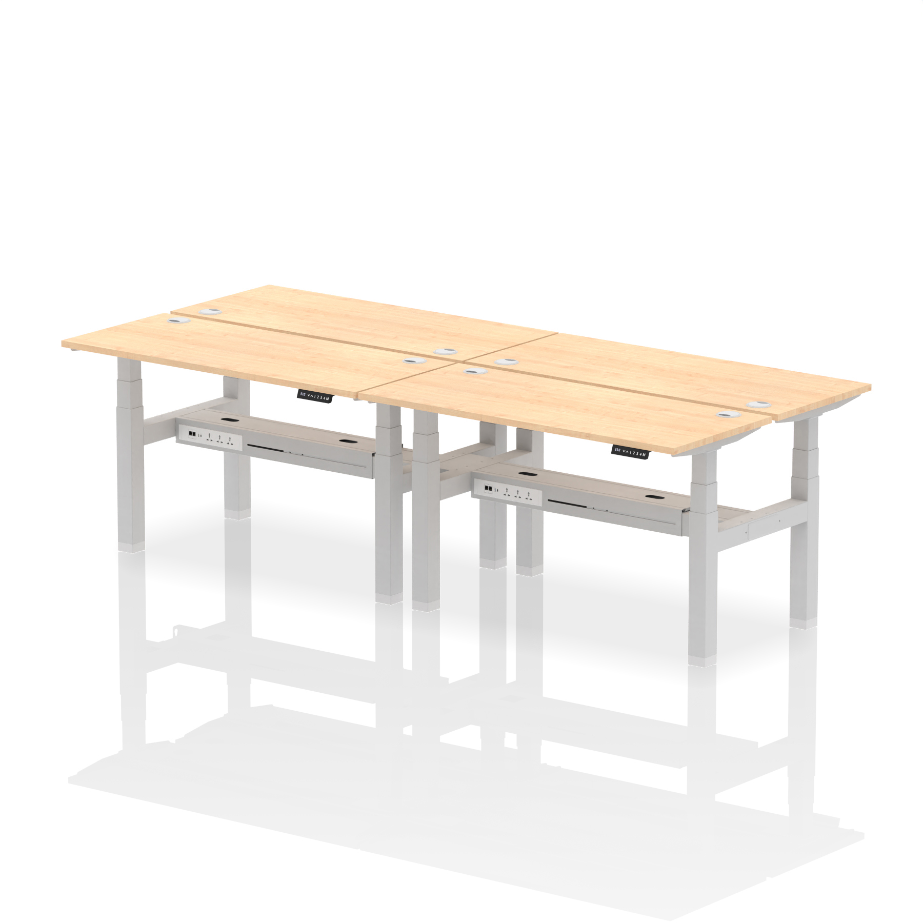 Maple / Silver Frame