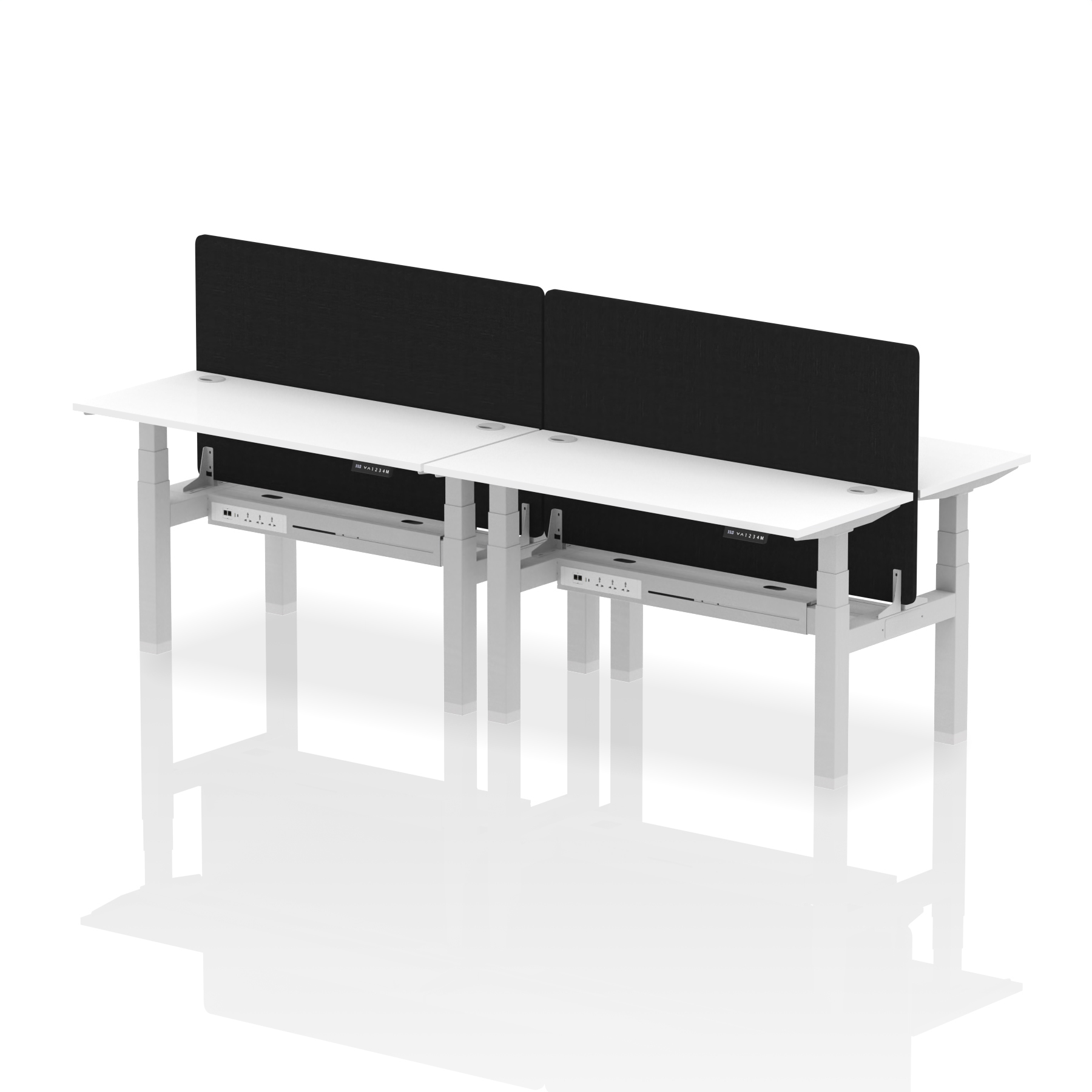 White / Silver Frame