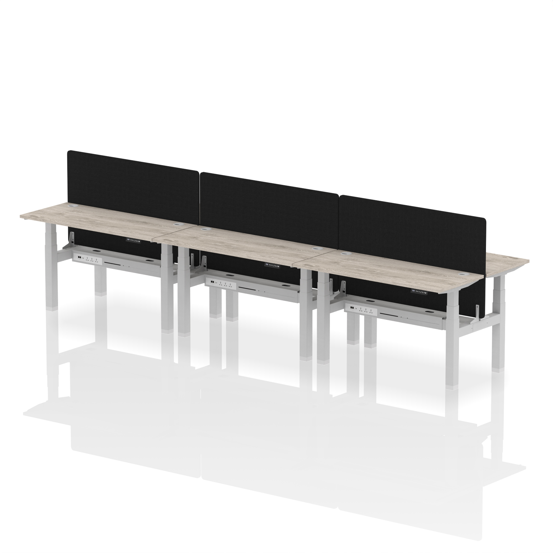 Grey Oak / Silver Frame