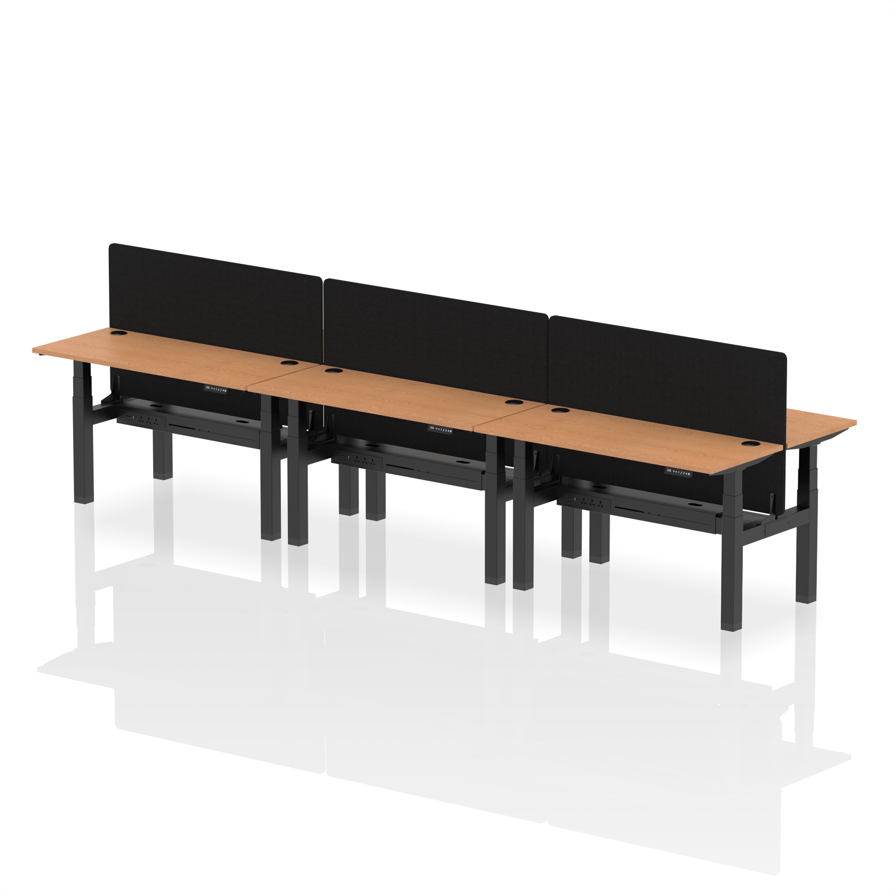 Oak / Black Frame