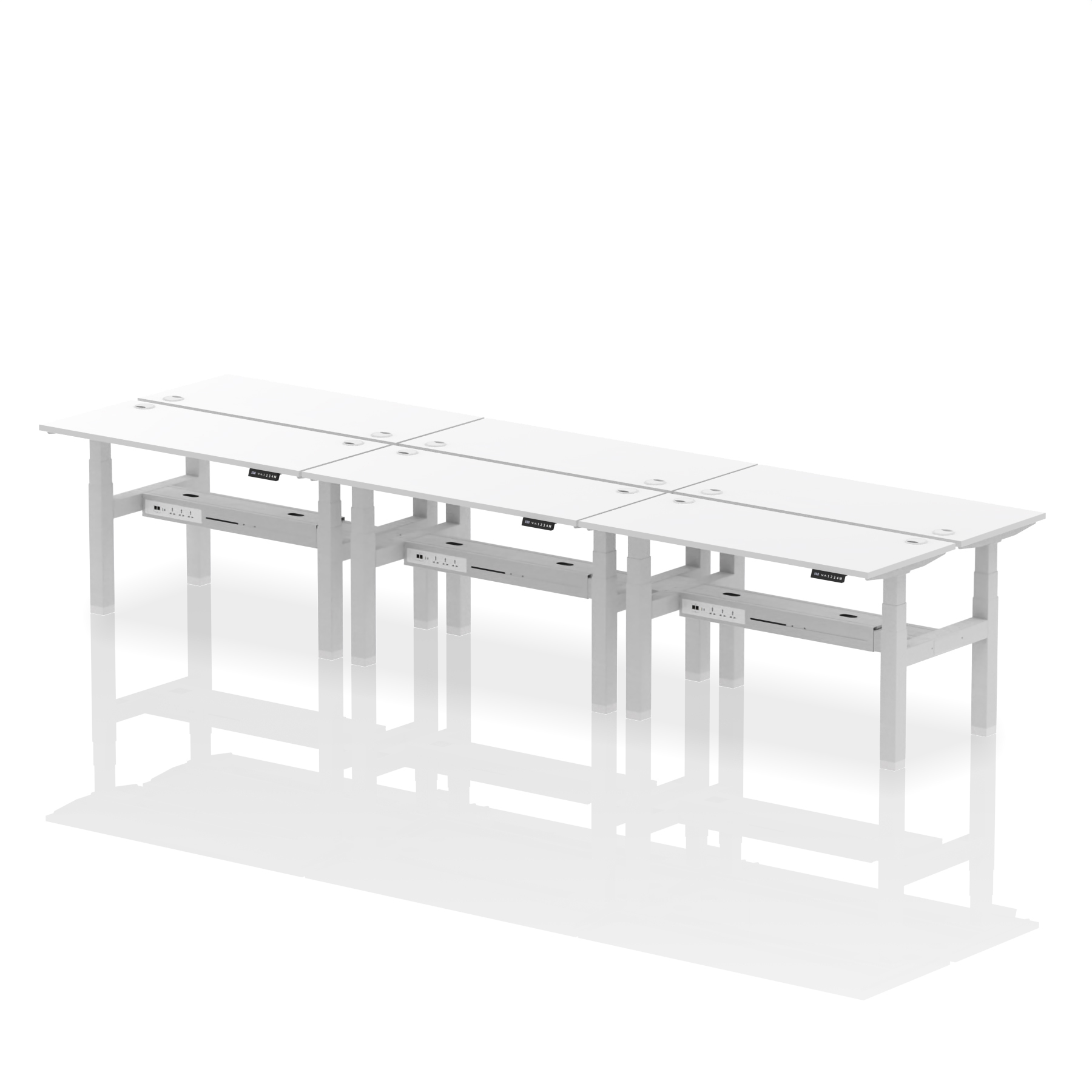 White / Silver Frame