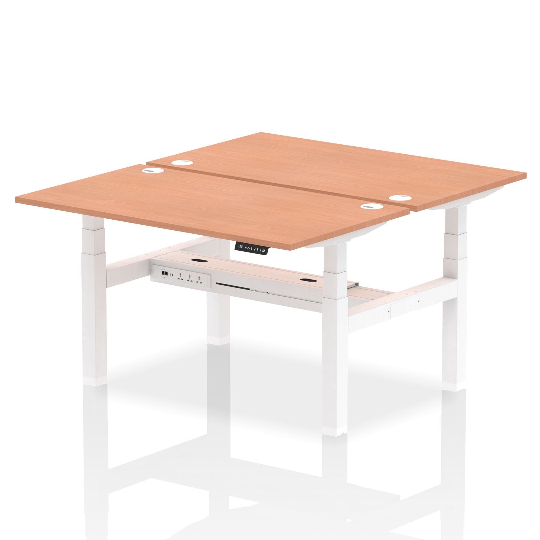 Beech / White Frame