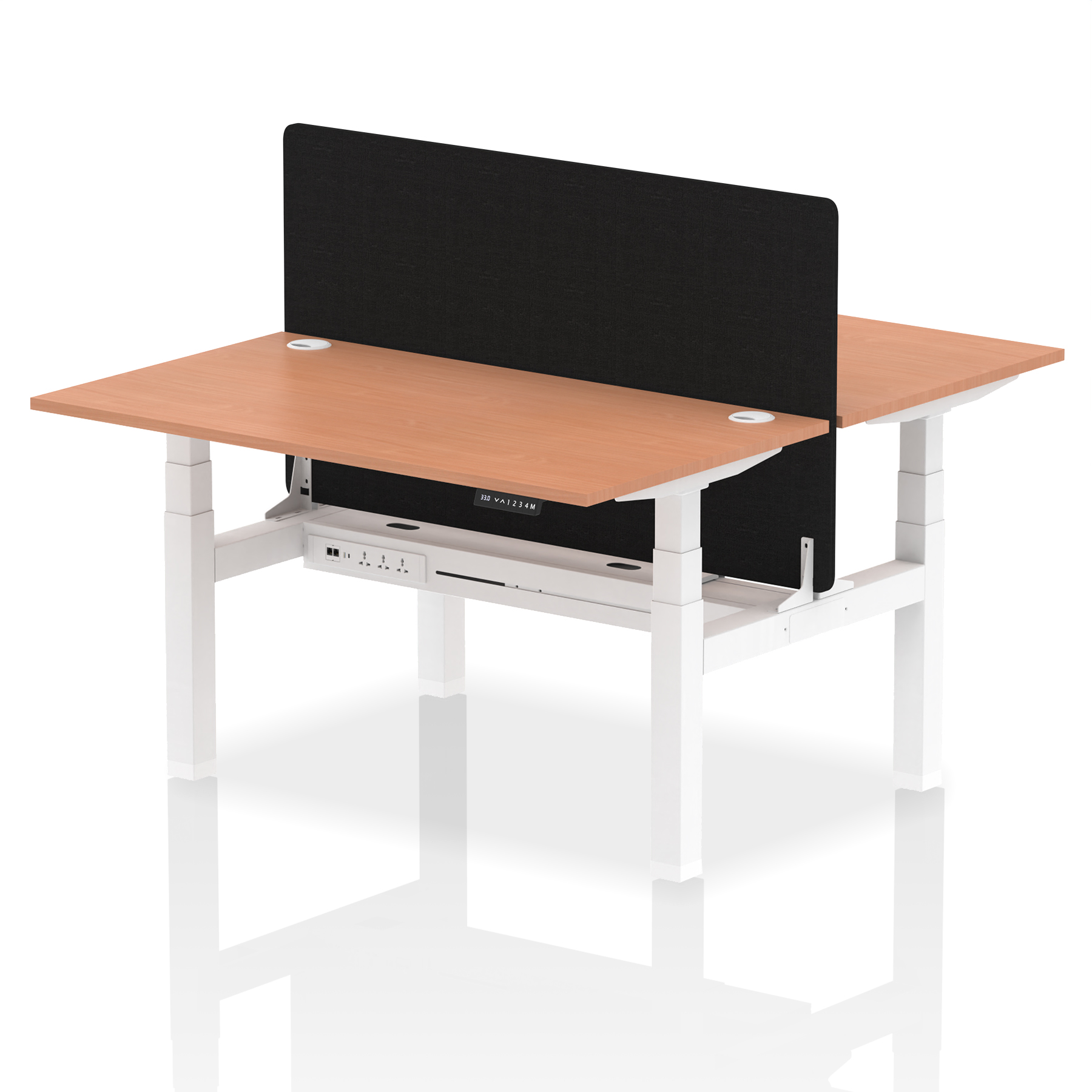 Beech / White Frame