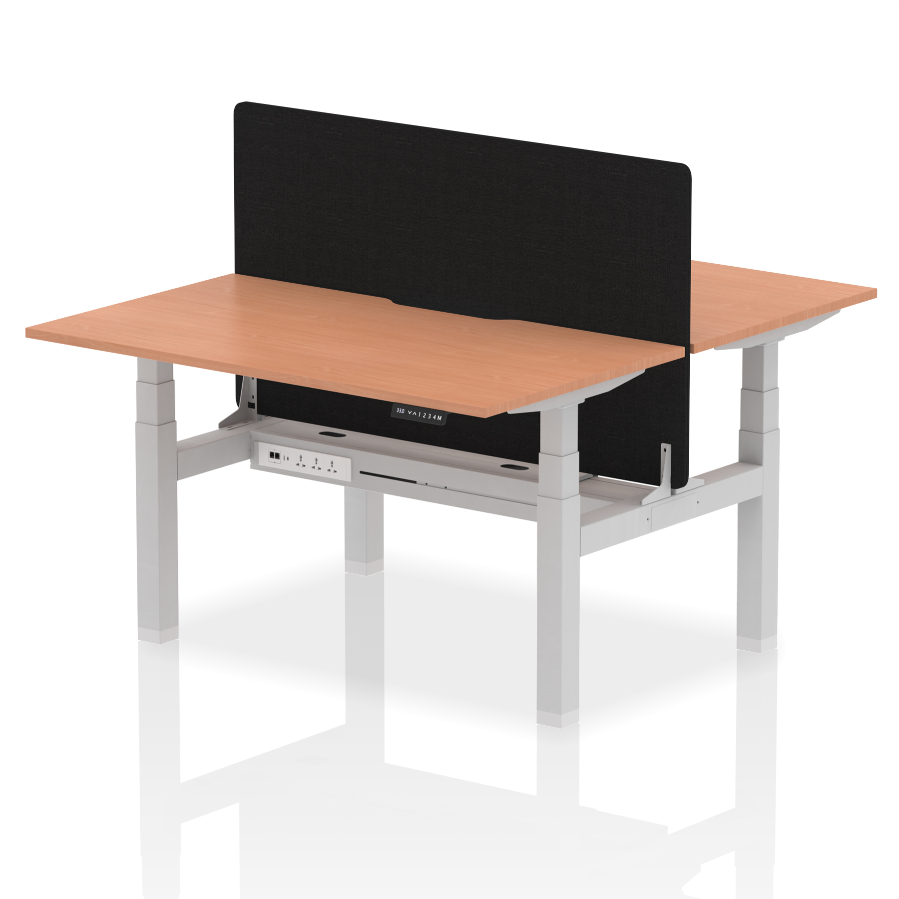 Beech / Silver Frame