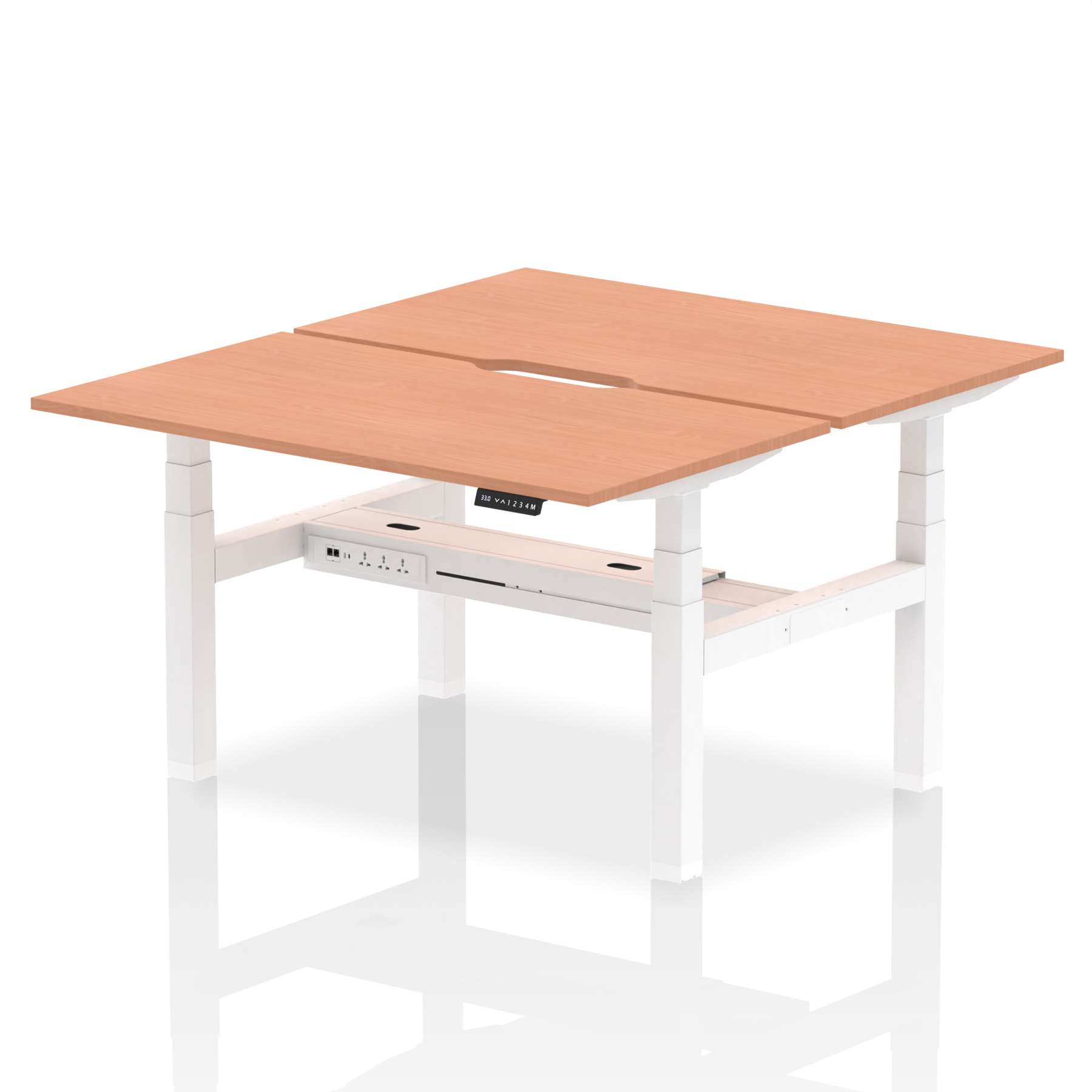 Beech / White Frame