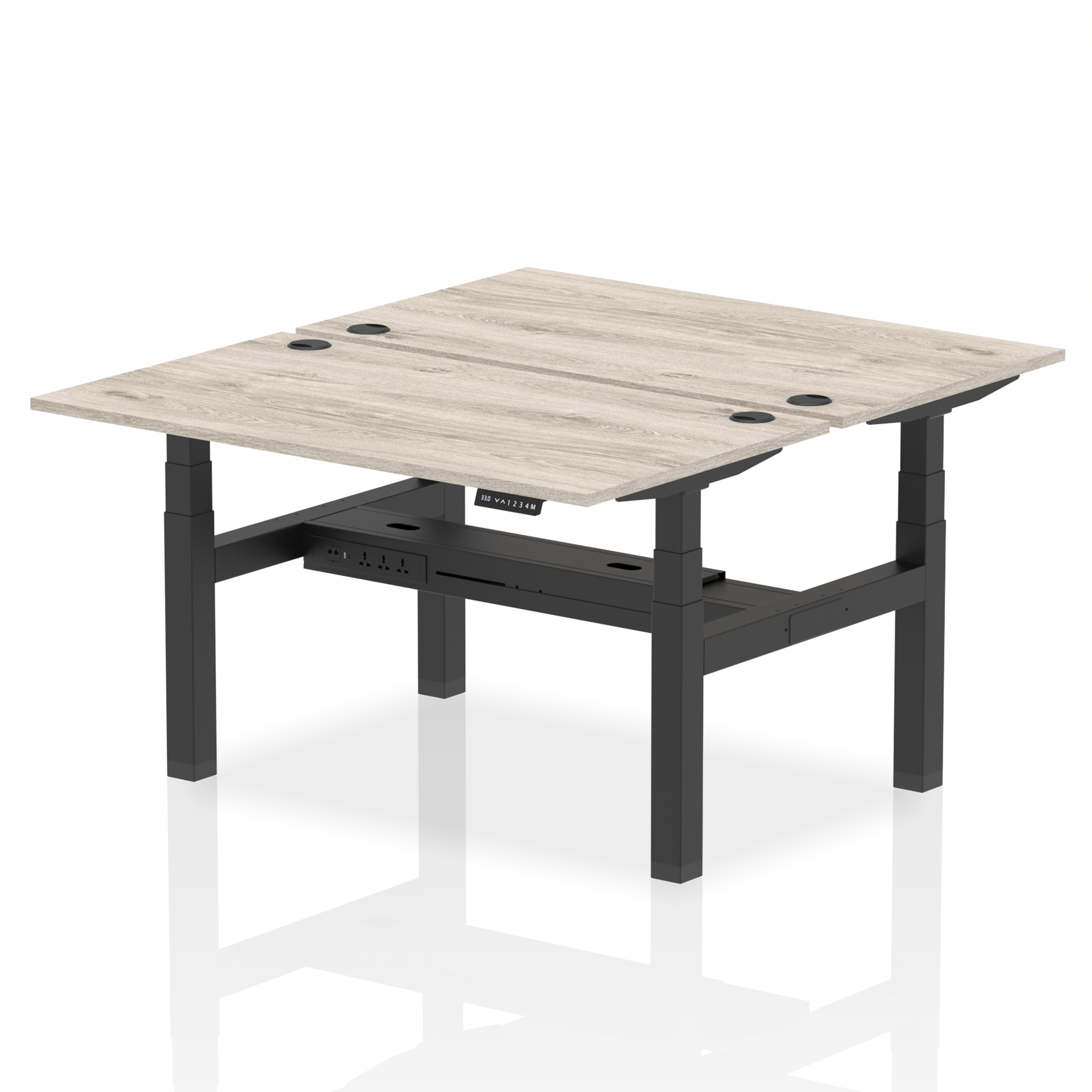 Grey Oak / Black Frame
