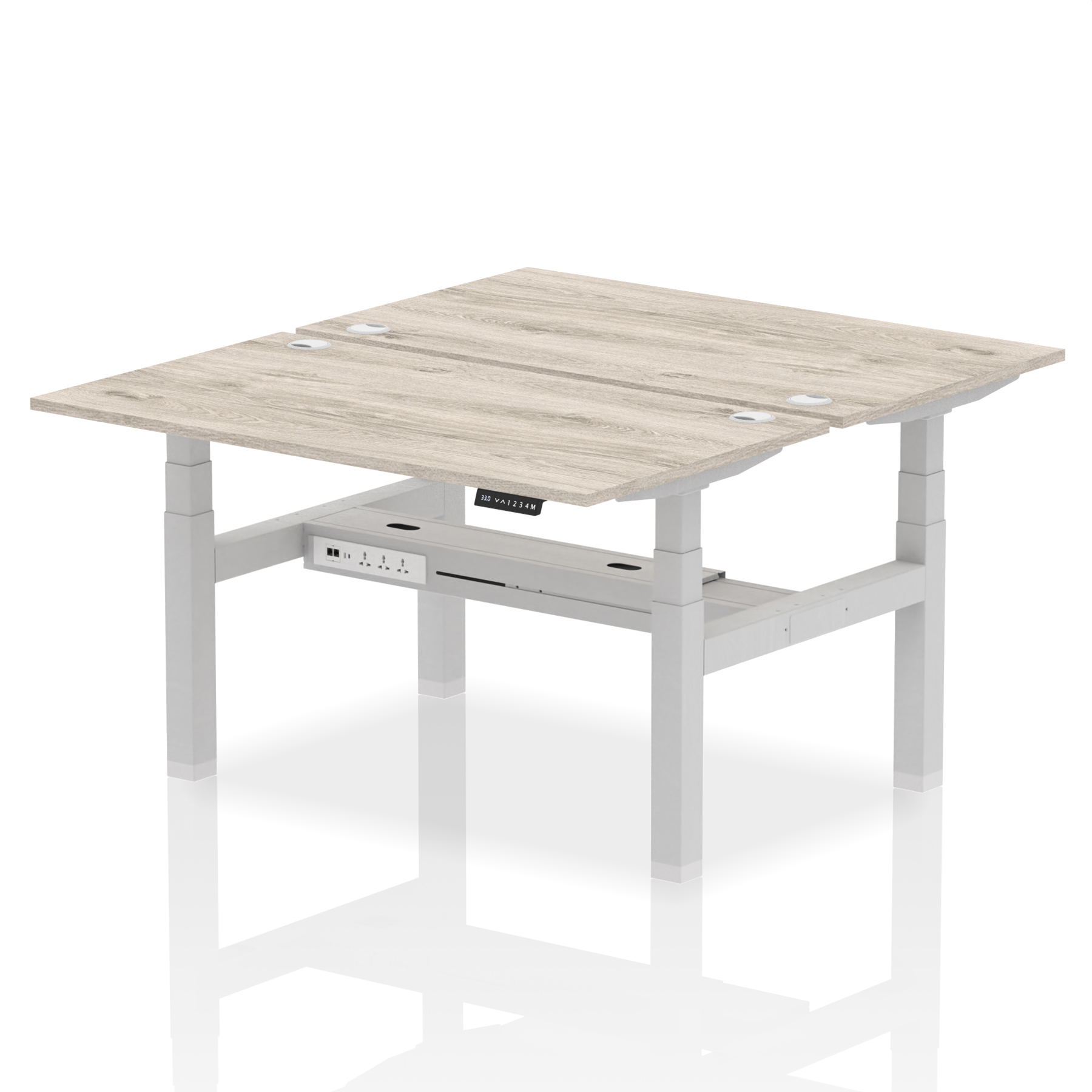 Grey Oak / Silver Frame