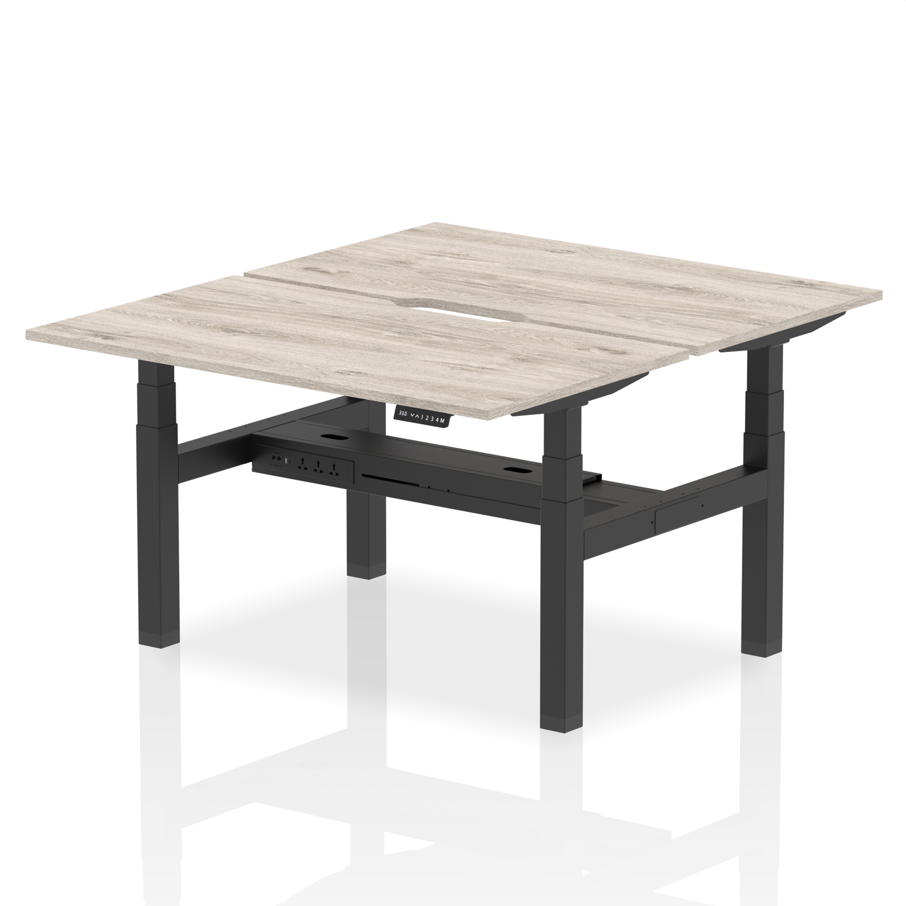 Grey Oak / Black Frame