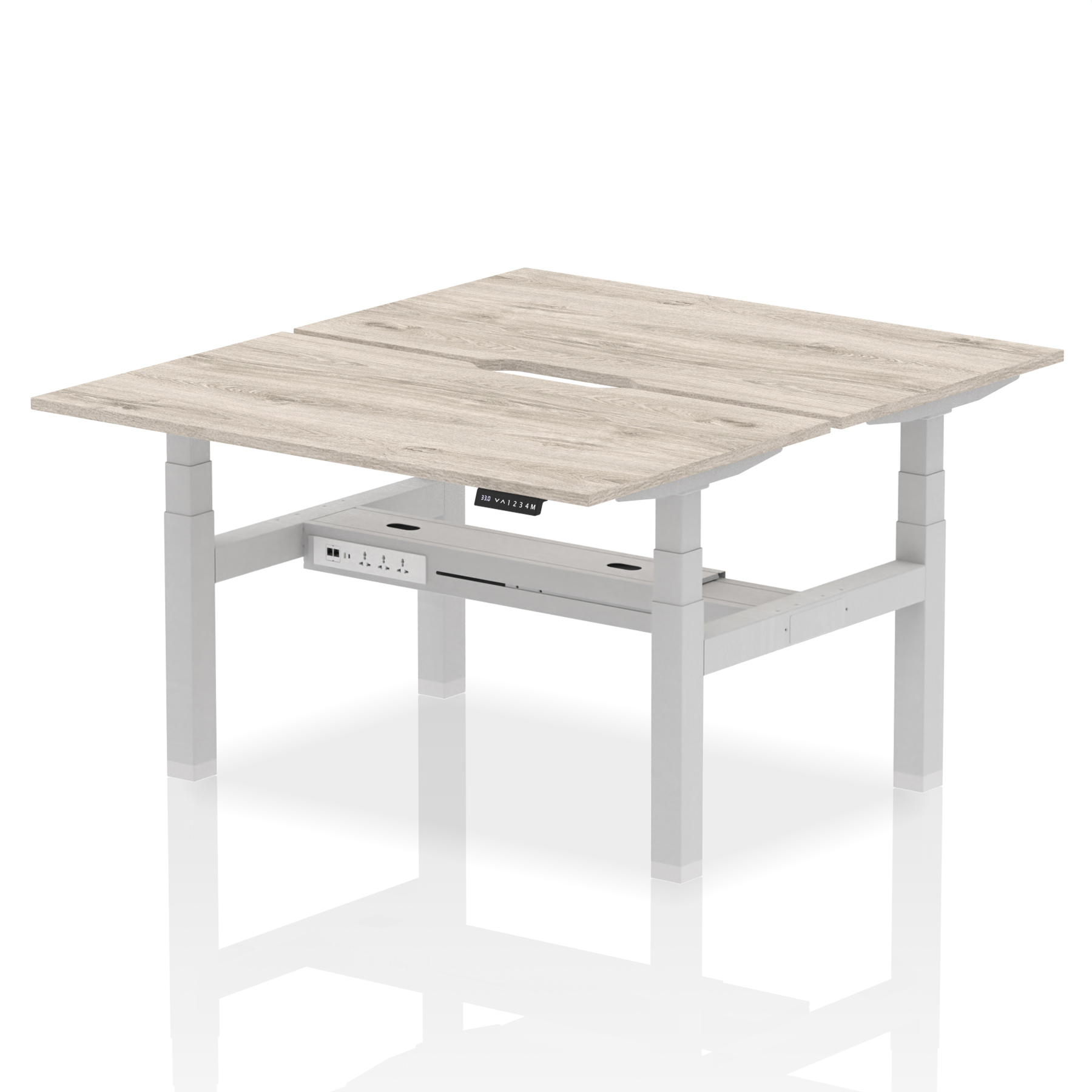 Grey Oak / Silver Frame