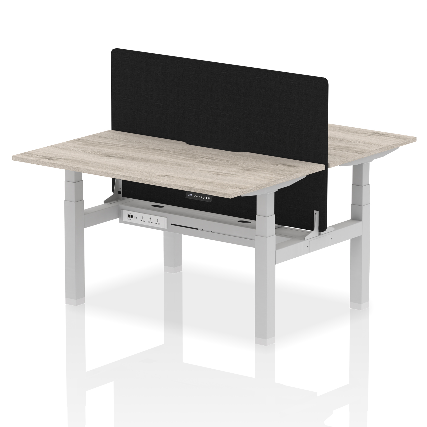 Grey Oak / Silver Frame