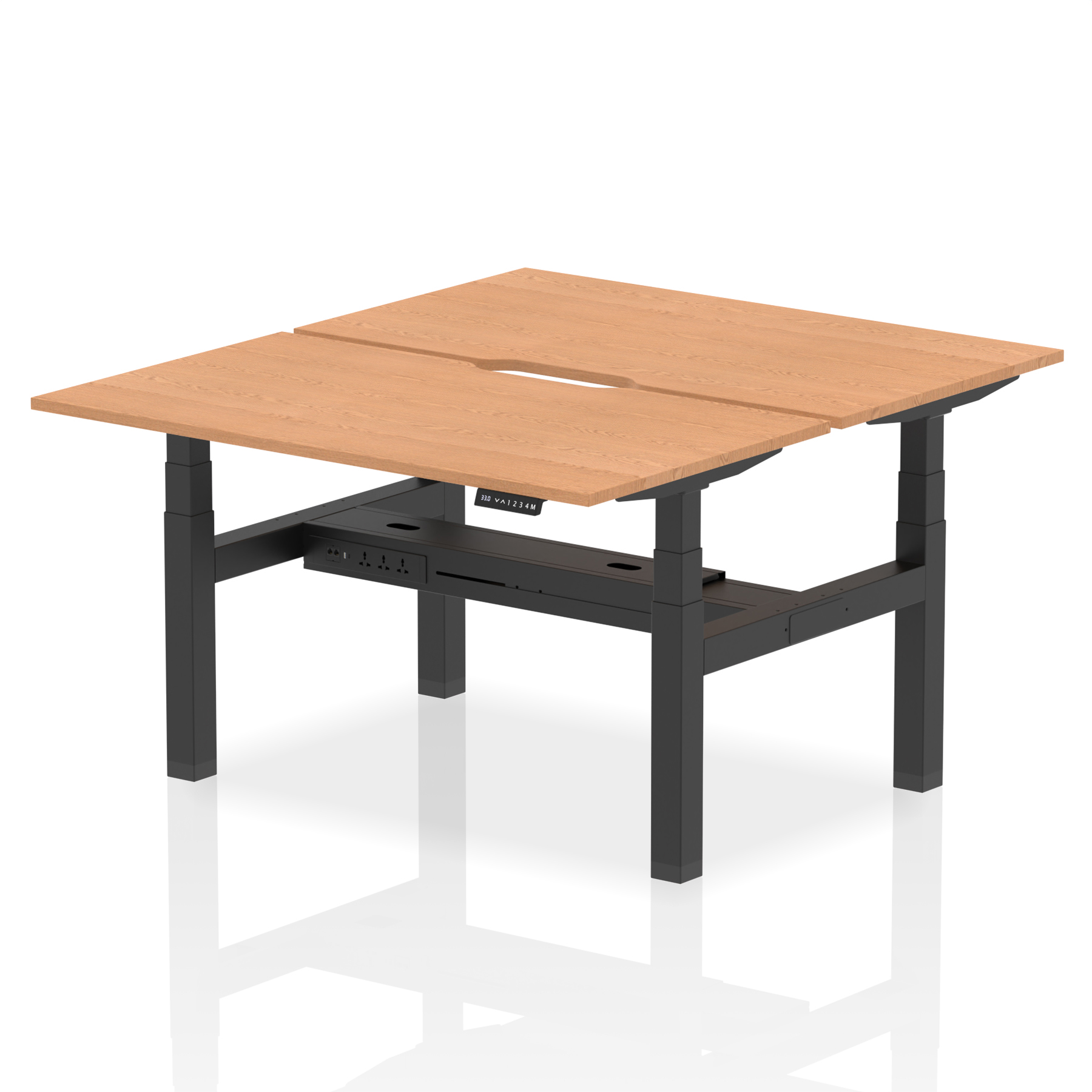 Oak / Black Frame
