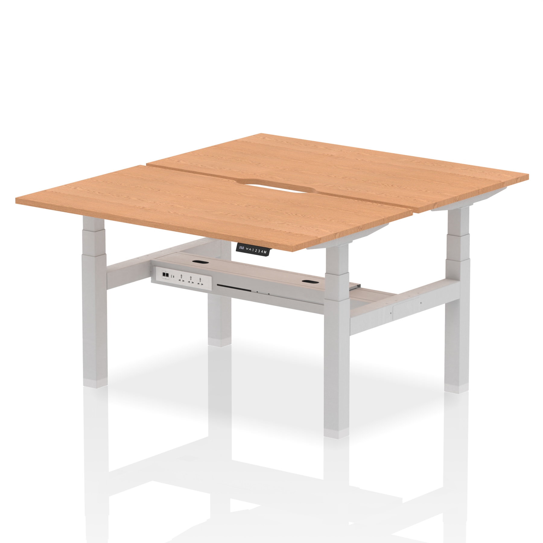 Oak / Silver Frame