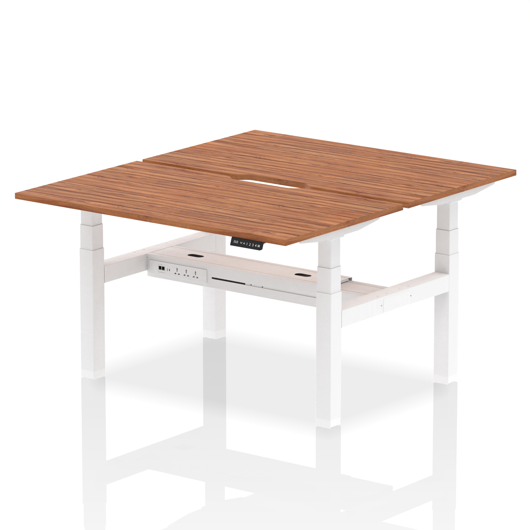 Walnut / White Frame