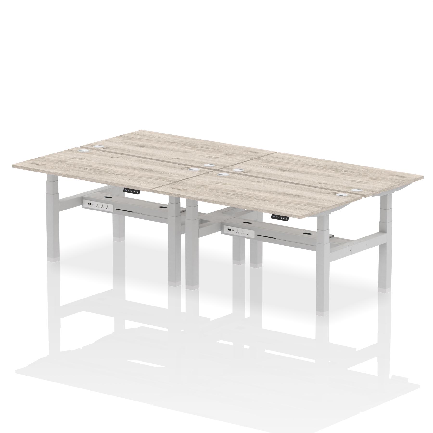 Grey Oak / Silver Frame