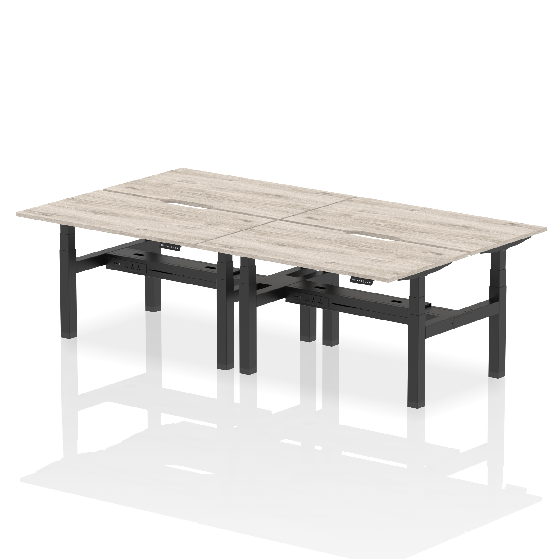 Grey Oak / Black Frame