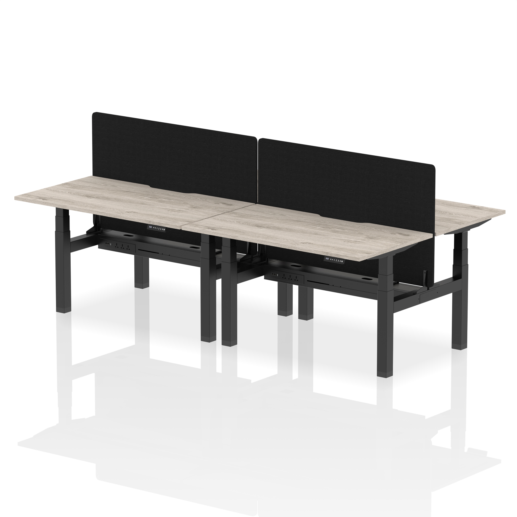 Grey Oak / Black Frame